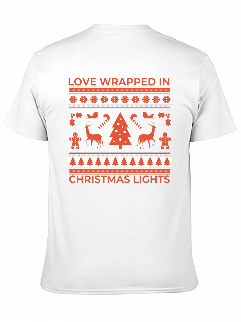 Love Wrapped Christmas Lights T-Shirt
