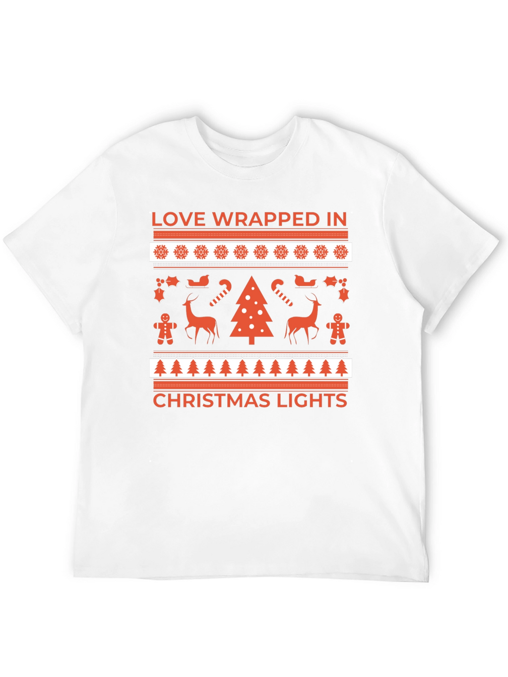 Love Wrapped Christmas Lights T-Shirt