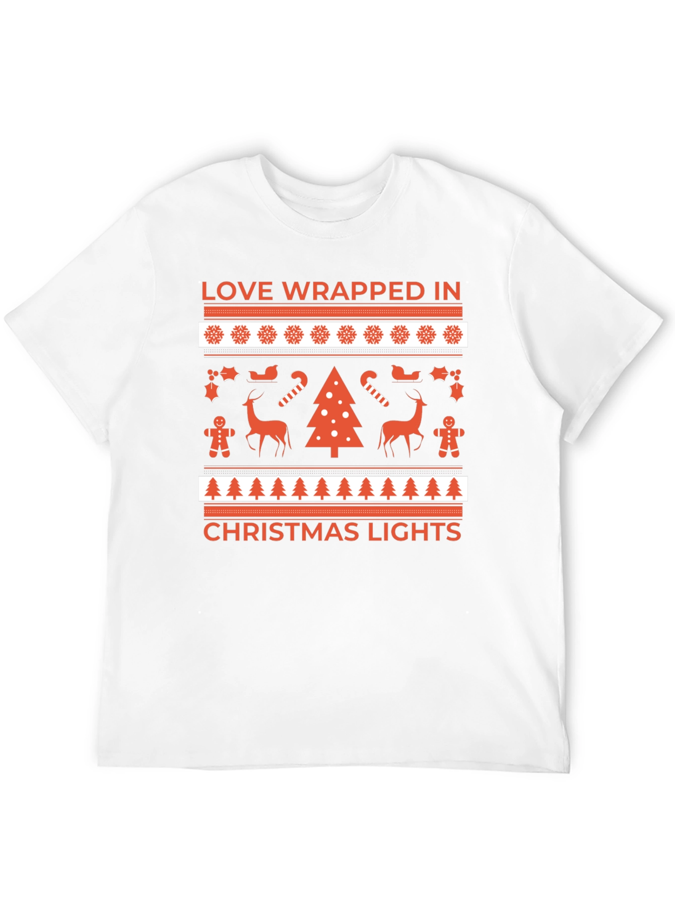 Love Wrapped Christmas Lights T-Shirt