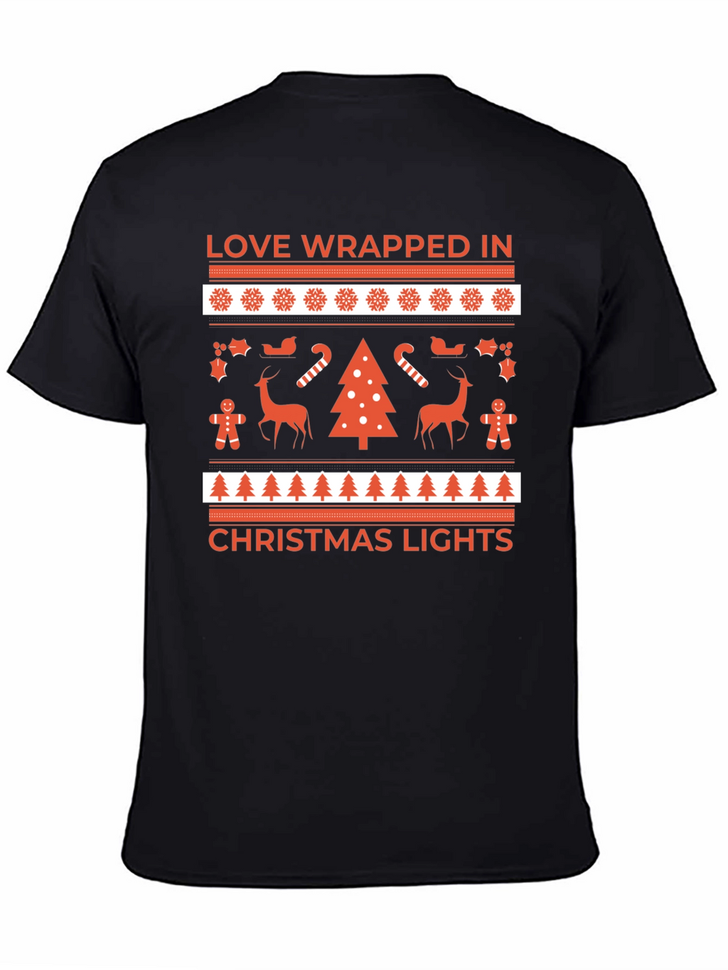 Love Wrapped Christmas Lights T-Shirt