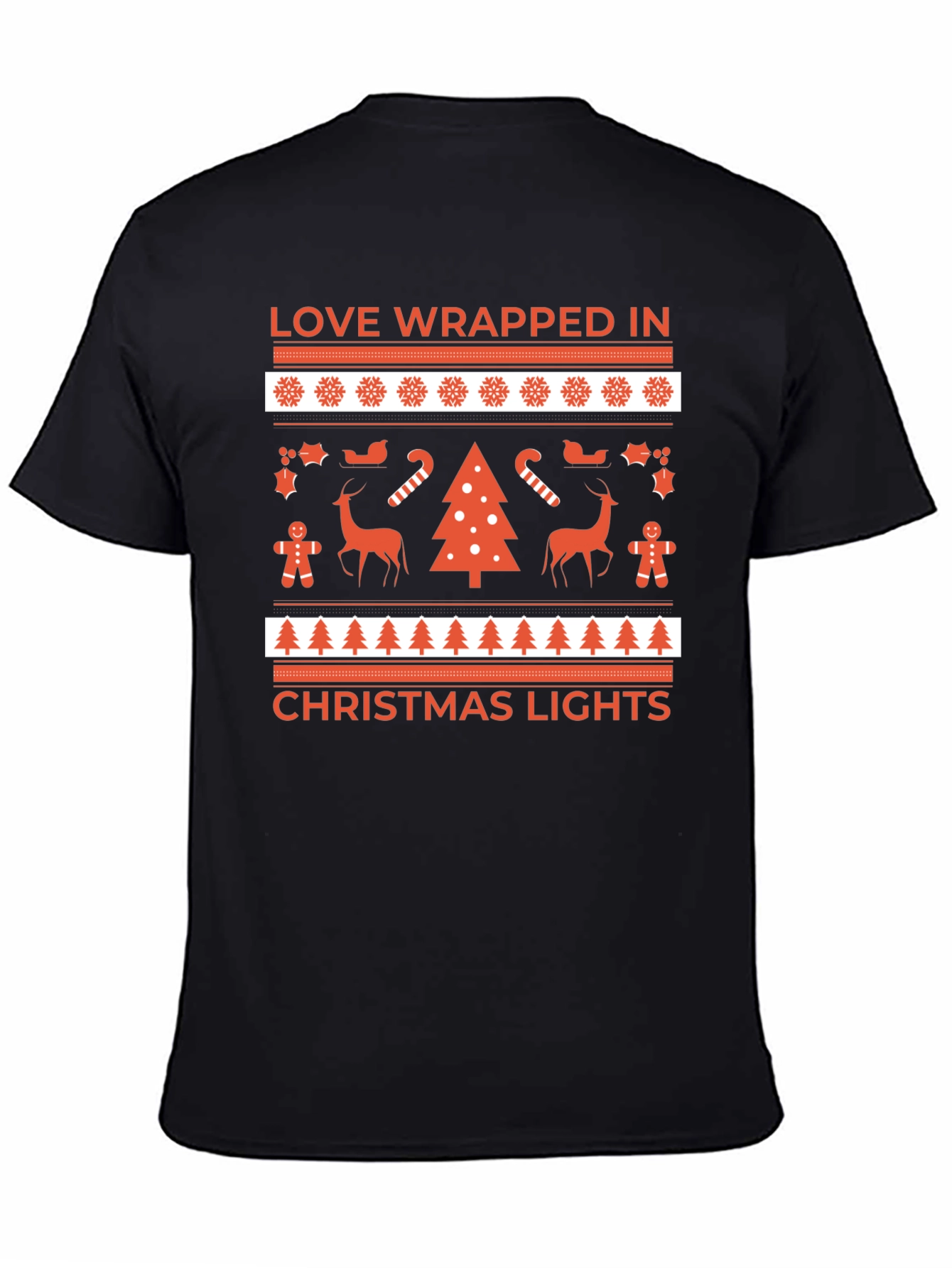 Love Wrapped Christmas Lights T-Shirt