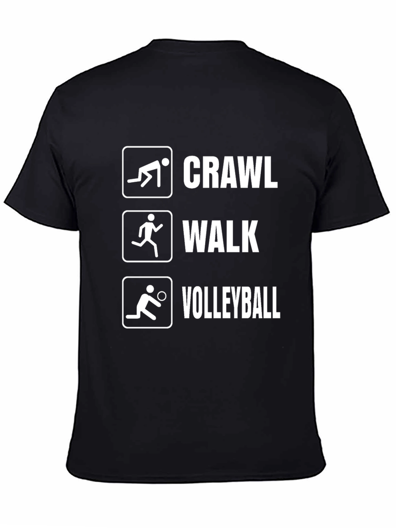 Crawl Walk Volleyball Graphic T-Shirt