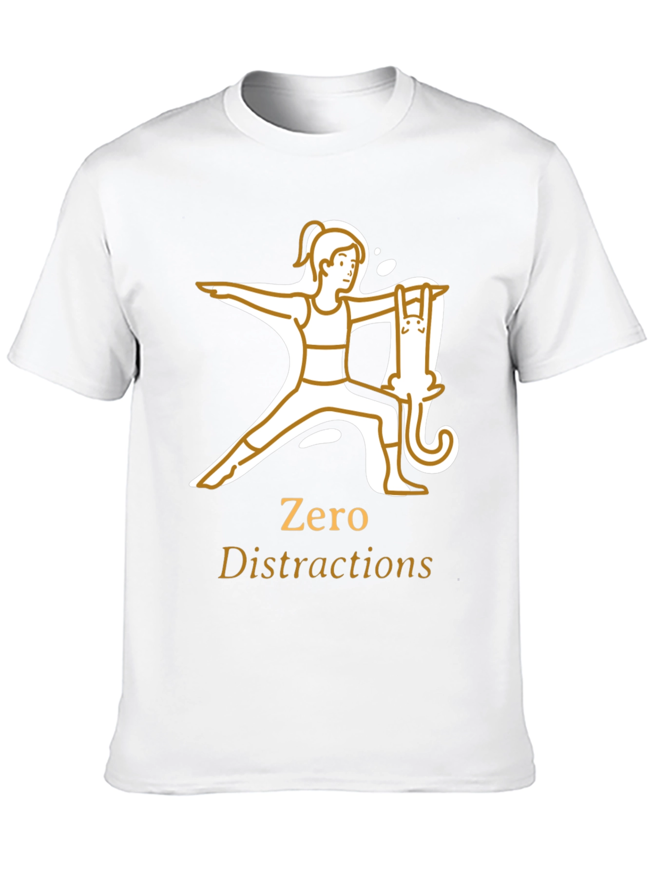 Zero Distractions Yoga T-Shirt