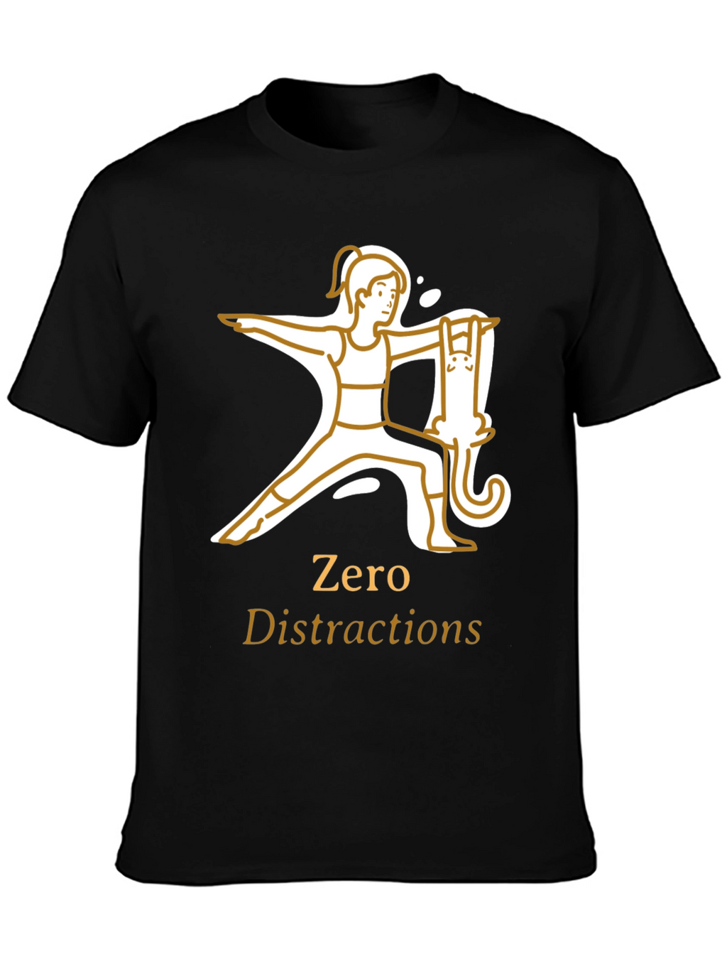 Zero Distractions Yoga T-Shirt