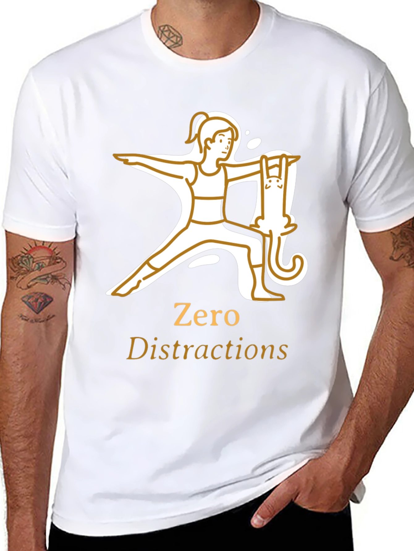 Zero Distractions Yoga T-Shirt