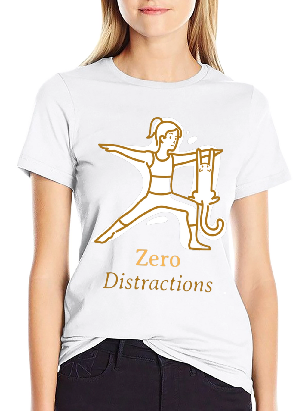 Zero Distractions Yoga T-Shirt