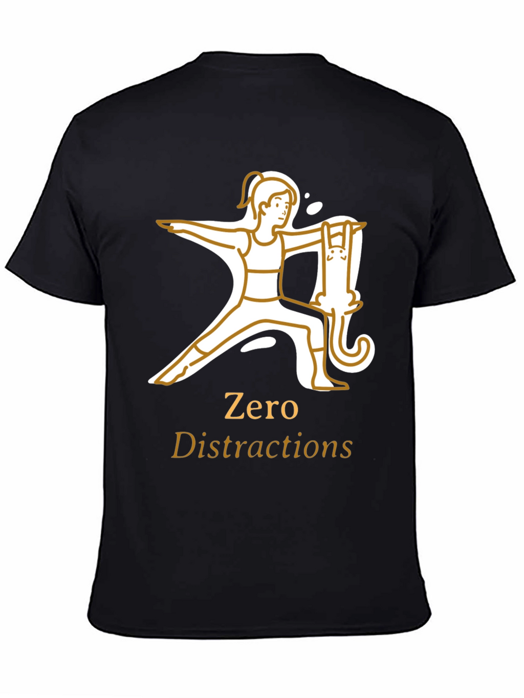 Zero Distractions Yoga T-Shirt