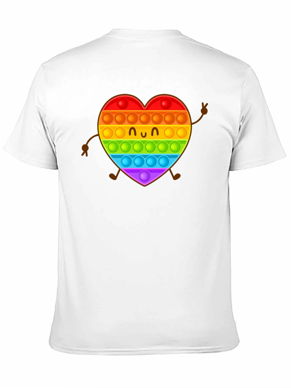 Rainbow Heart Pop It Graphic Tee