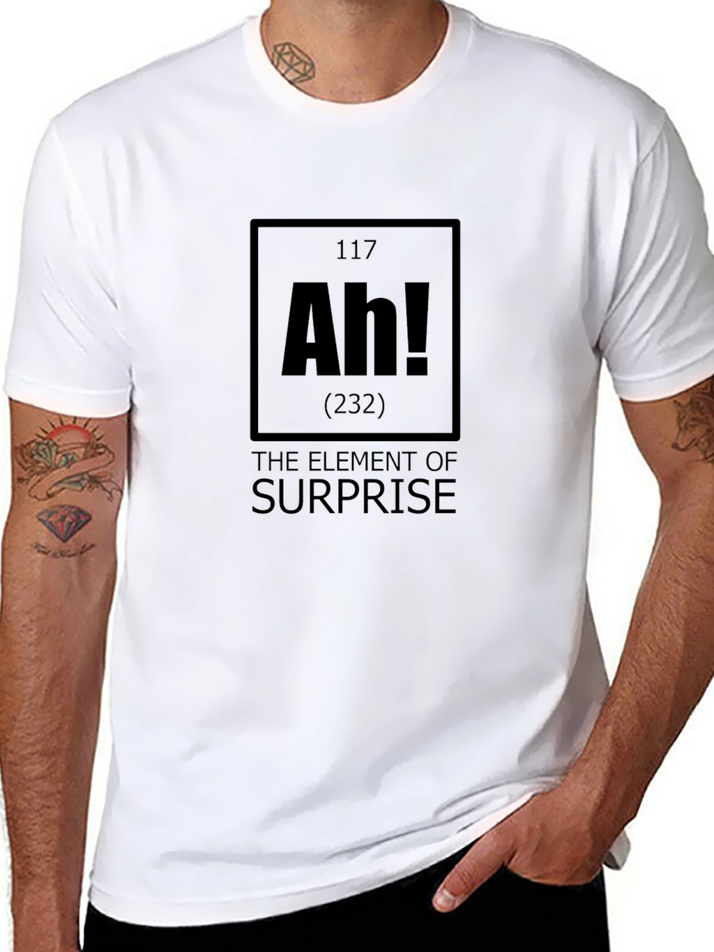 Surprise Element T-Shirt: Novelty Graphic Tee