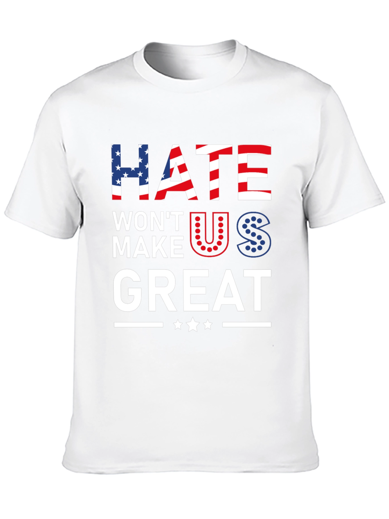 Hate Wont Make Us Great Patriotic Graphic Tee