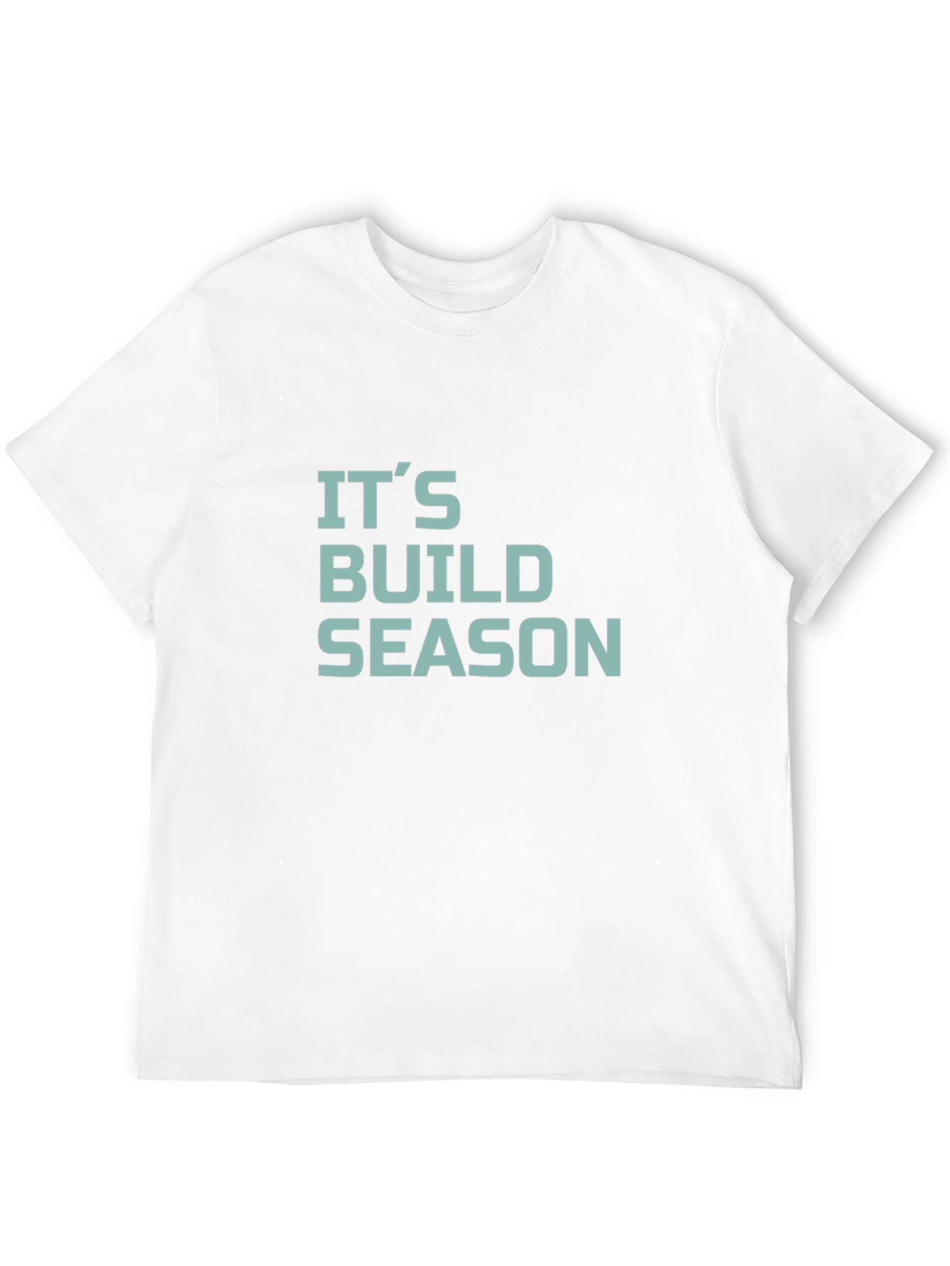 Its Build Season T-Shirt - Black Crew Neck Tee