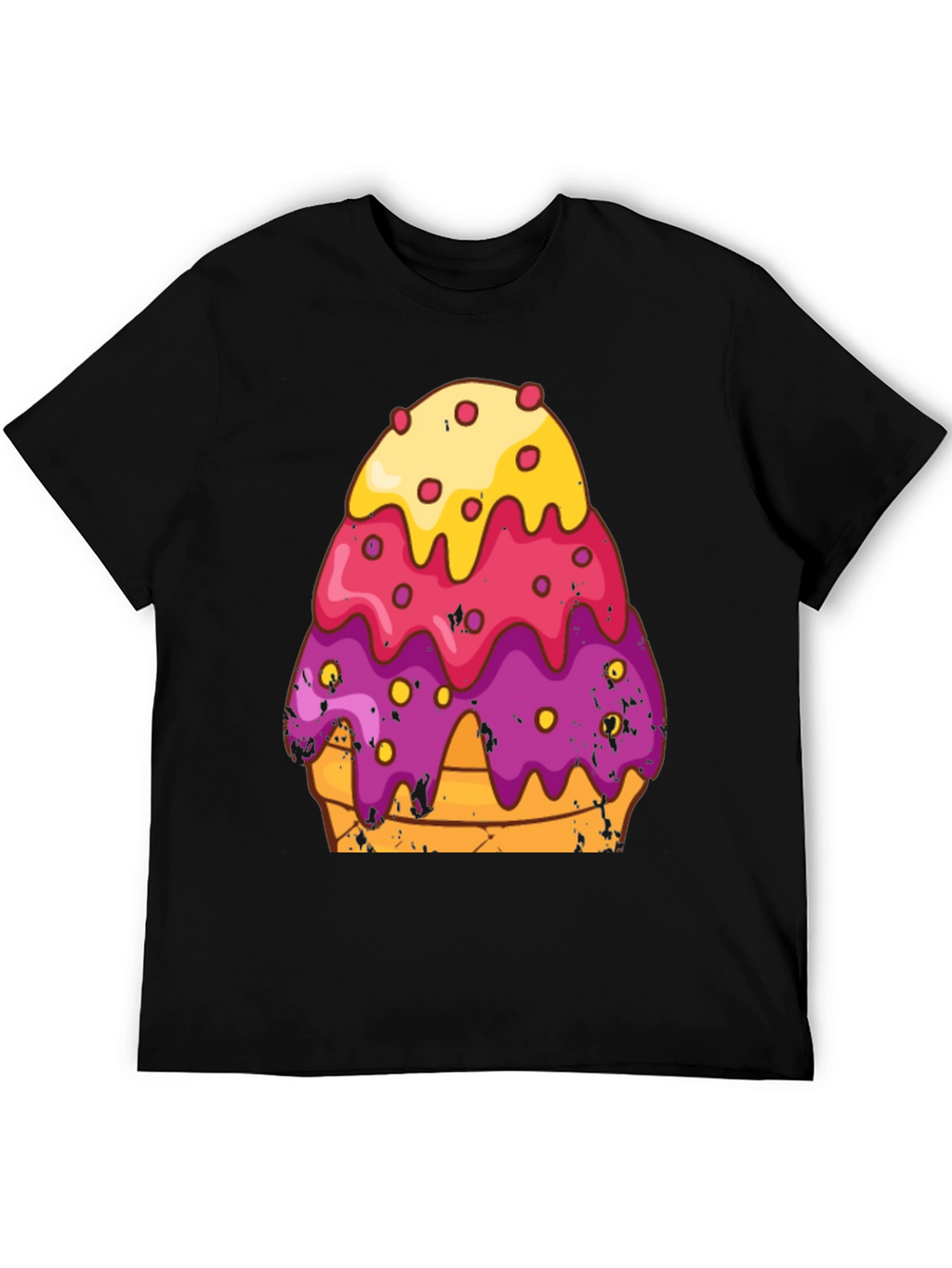 Cartoon Ice Cream Cone Graphic Tee
