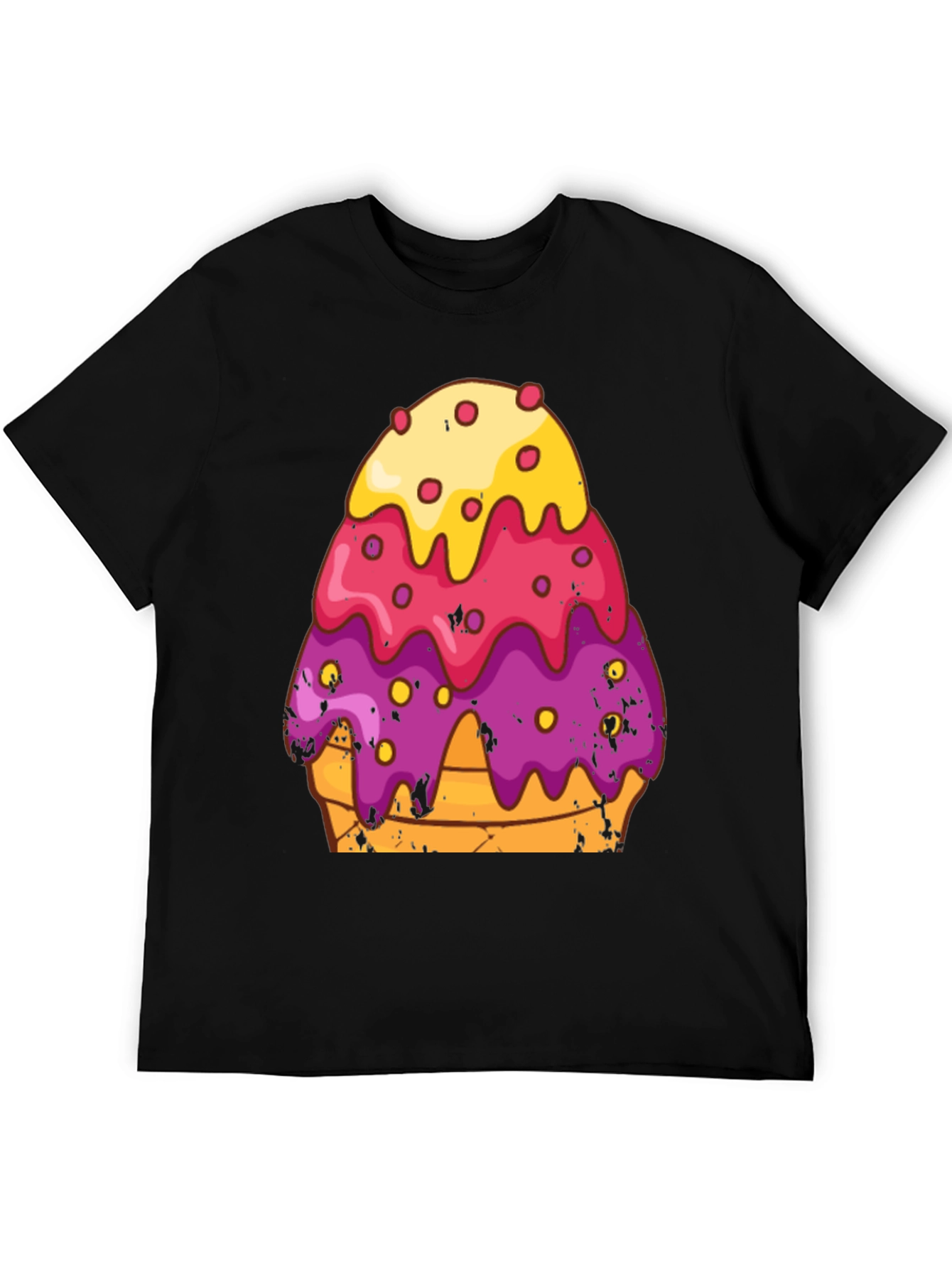 Cartoon Ice Cream Cone Graphic Tee