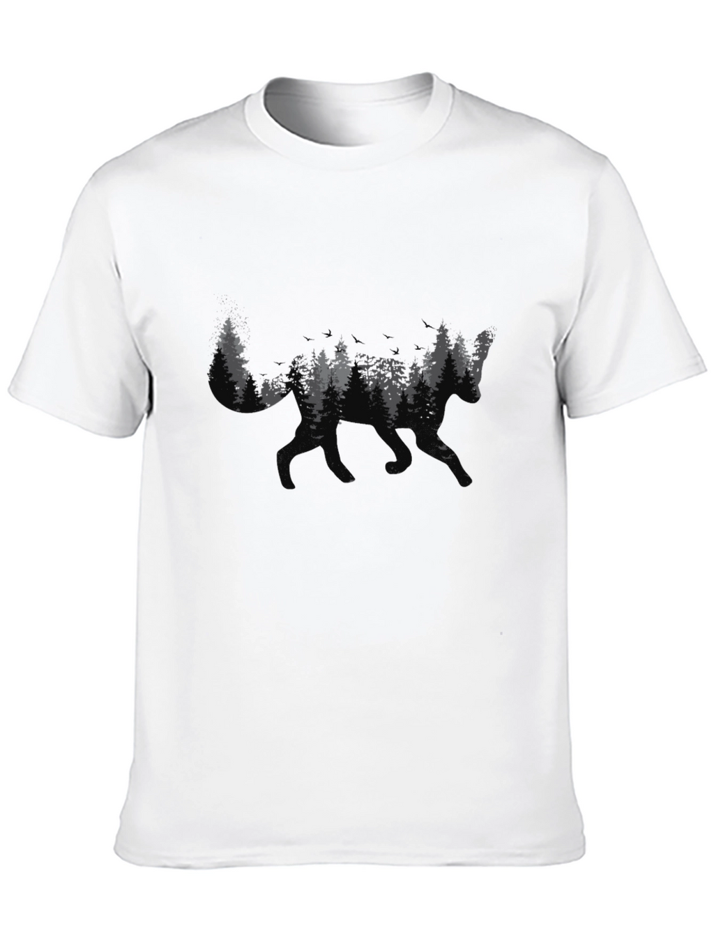 Fox Forest Graphic T-Shirt - Nature Inspired Design