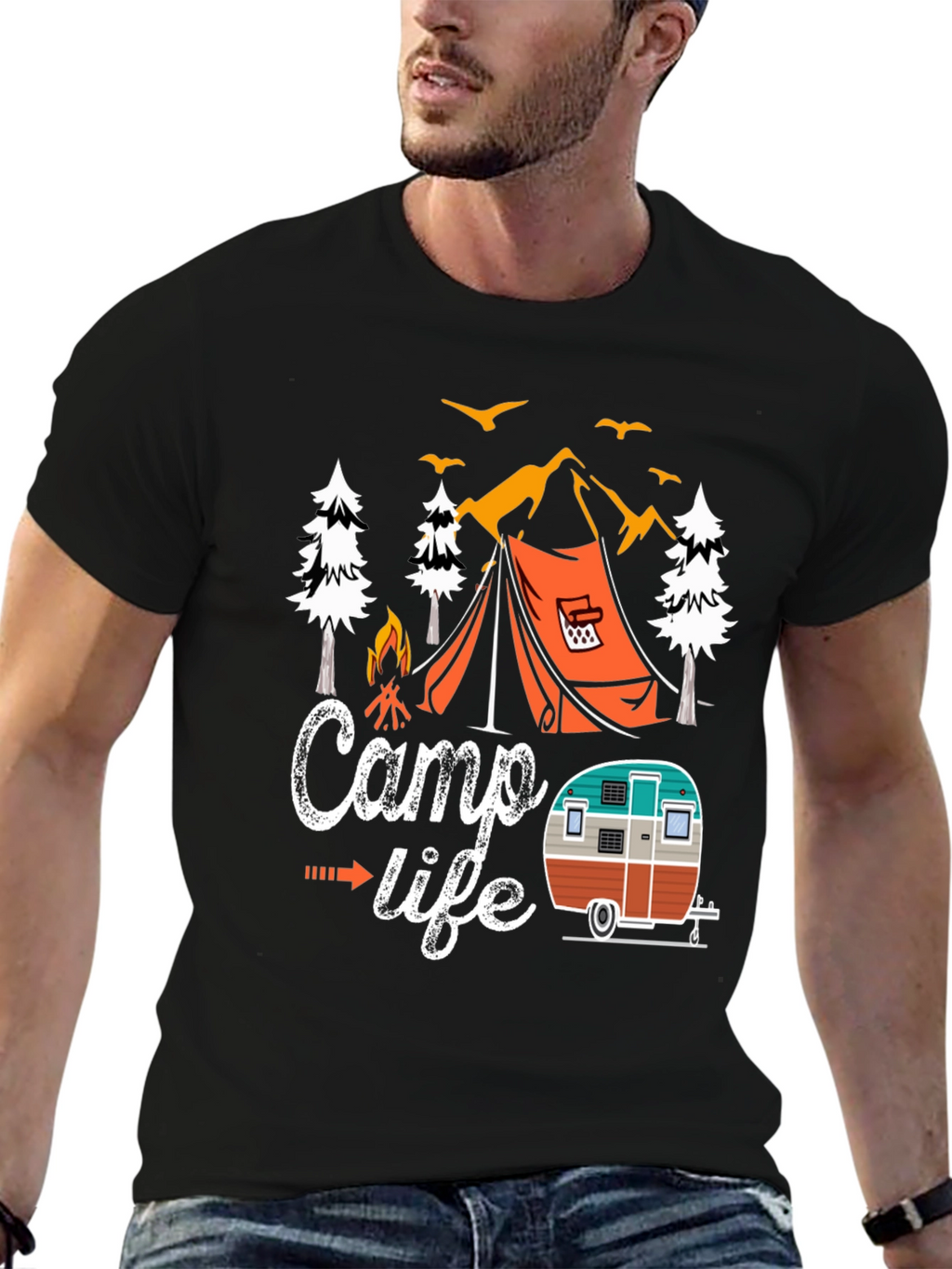 Camp Life Graphic T-Shirt