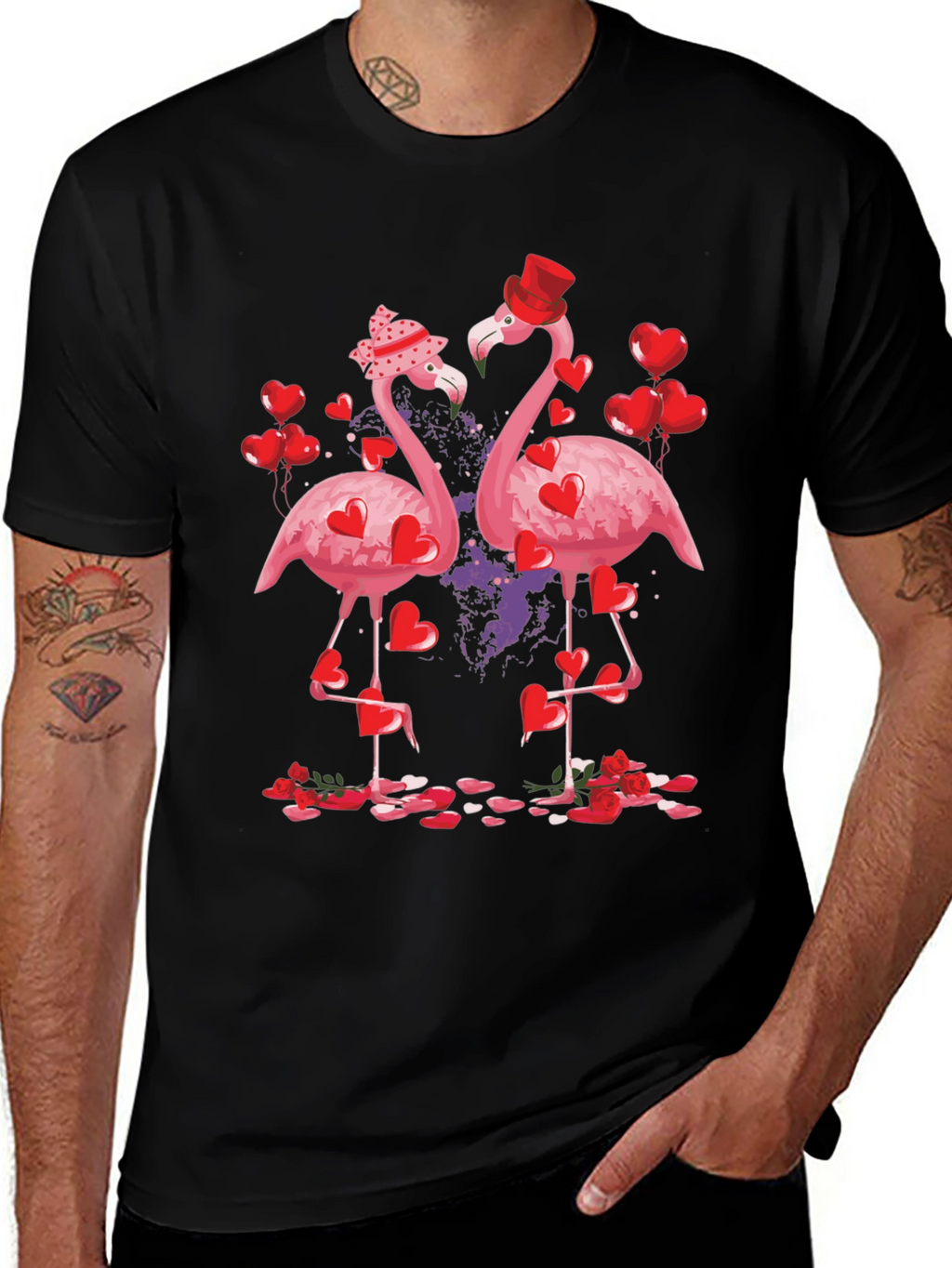Flamingo Valentines Day T-Shirt