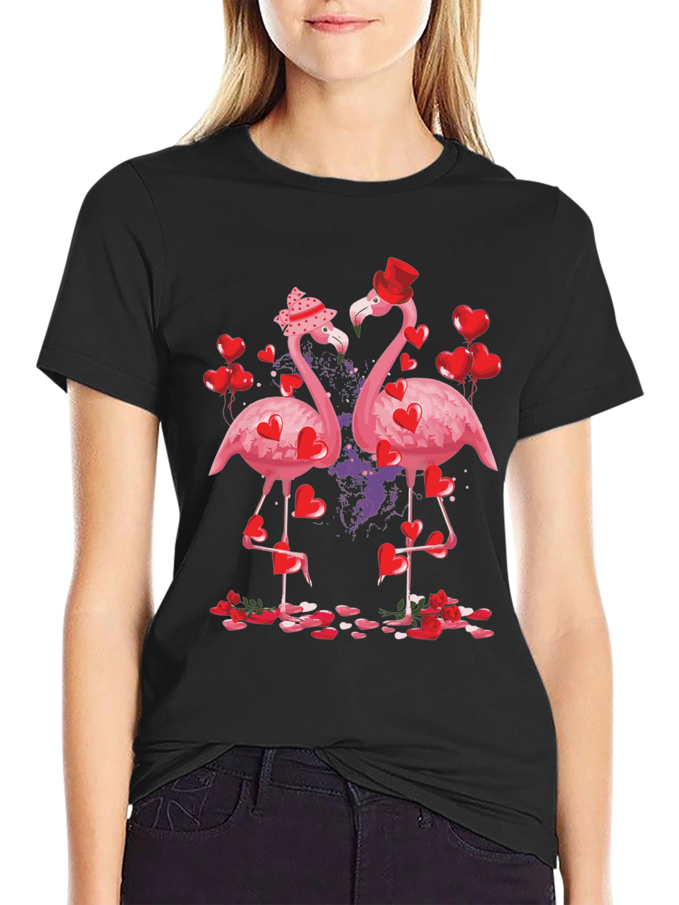 Flamingo Valentines Day T-Shirt