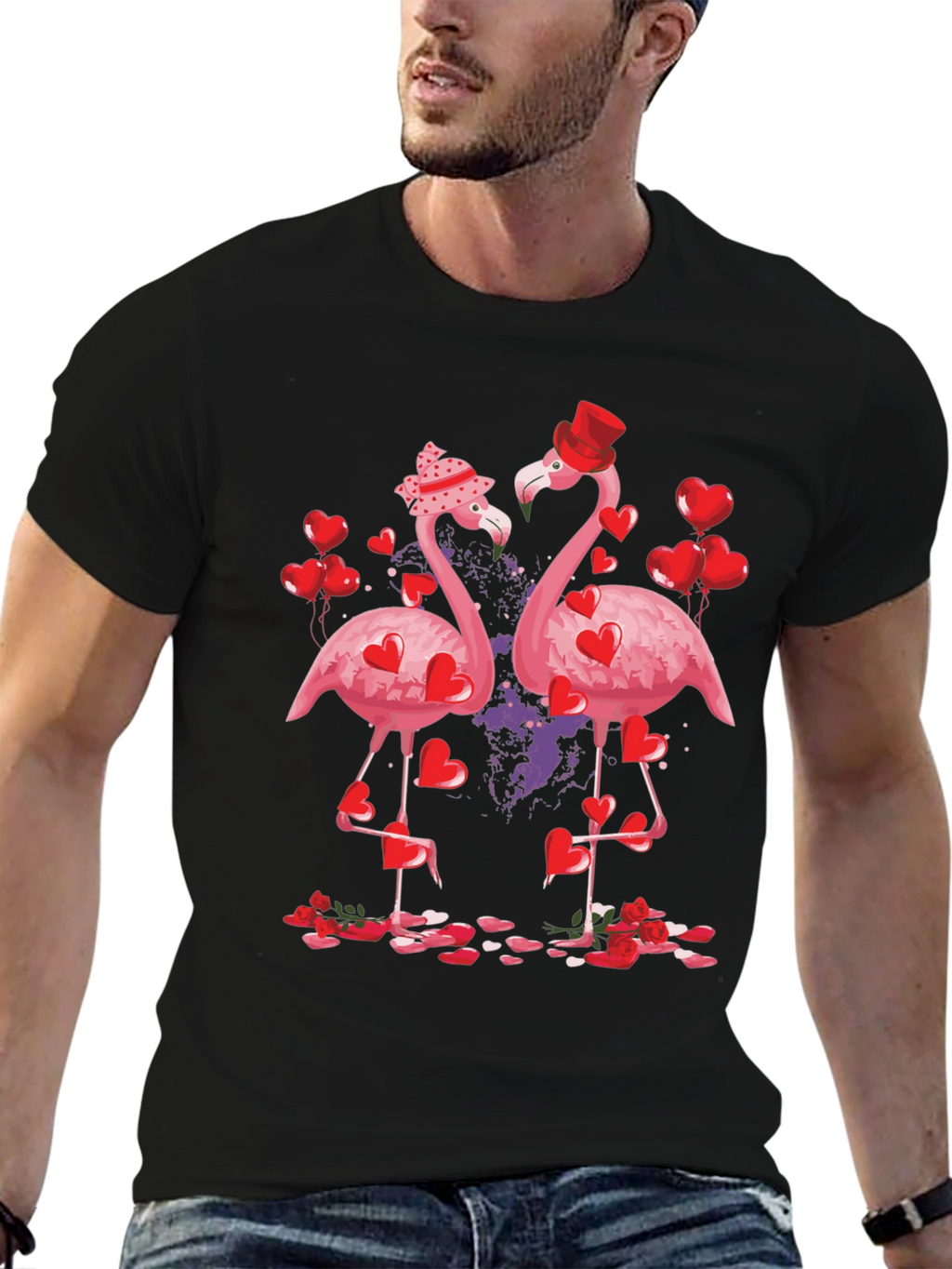 Flamingo Valentines Day T-Shirt