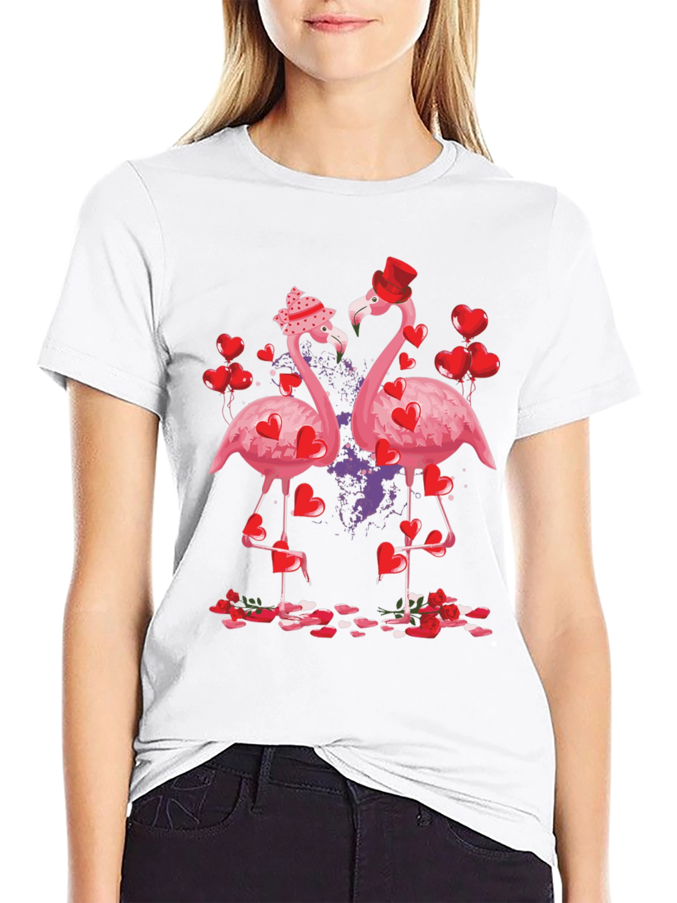 Flamingo Valentines Day T-Shirt