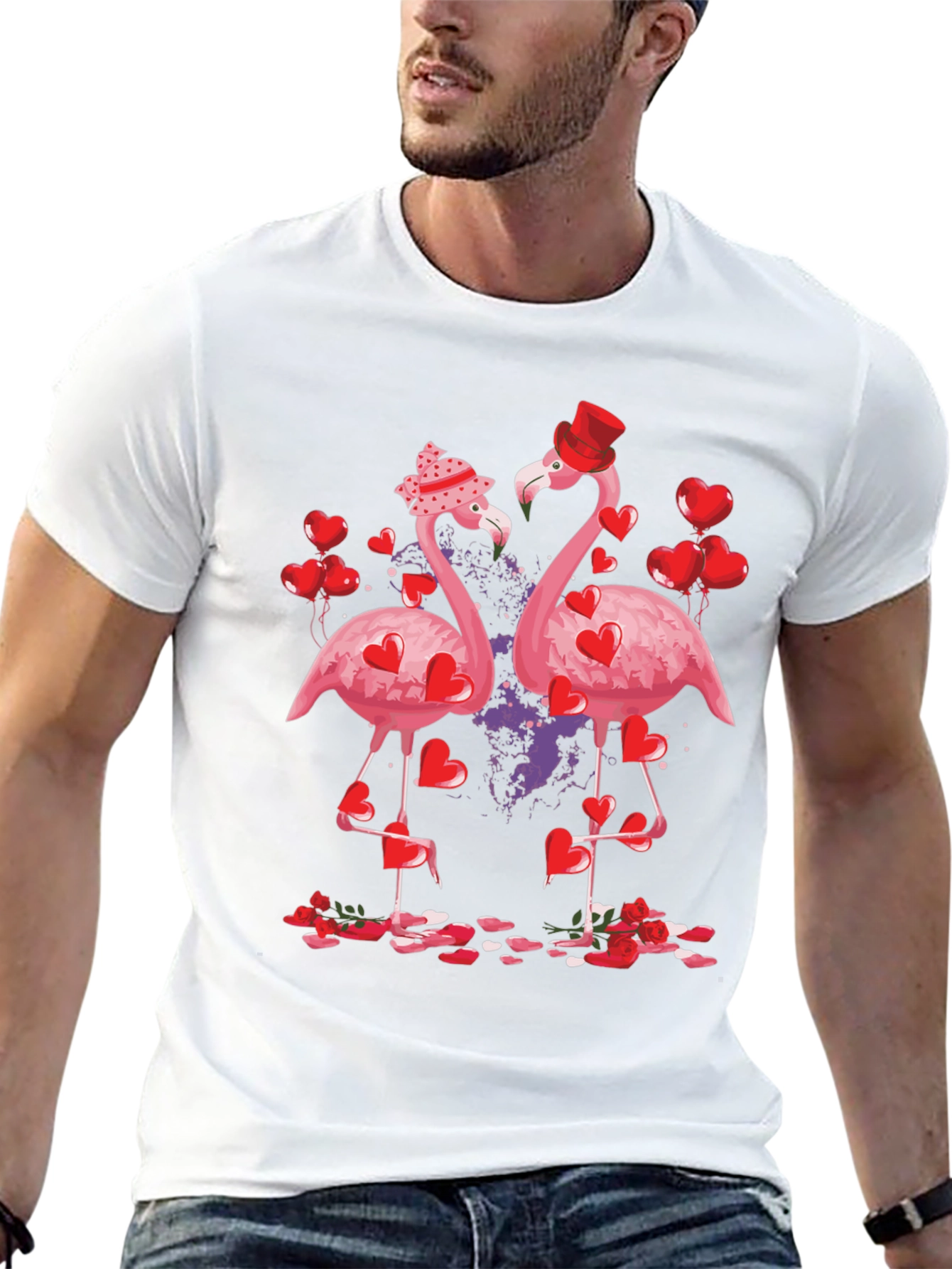 Flamingo Valentines Day T-Shirt
