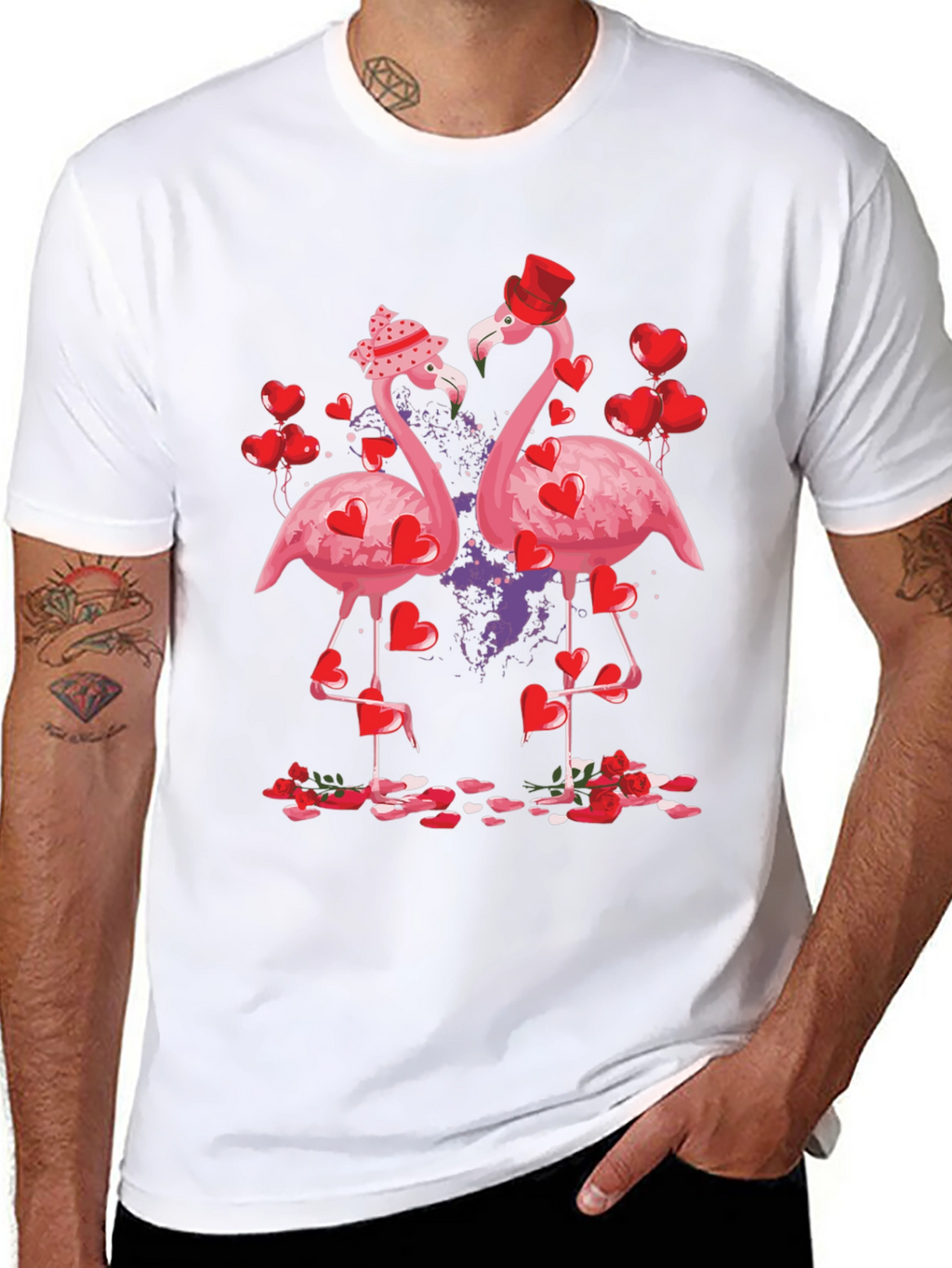 Flamingo Valentines Day T-Shirt
