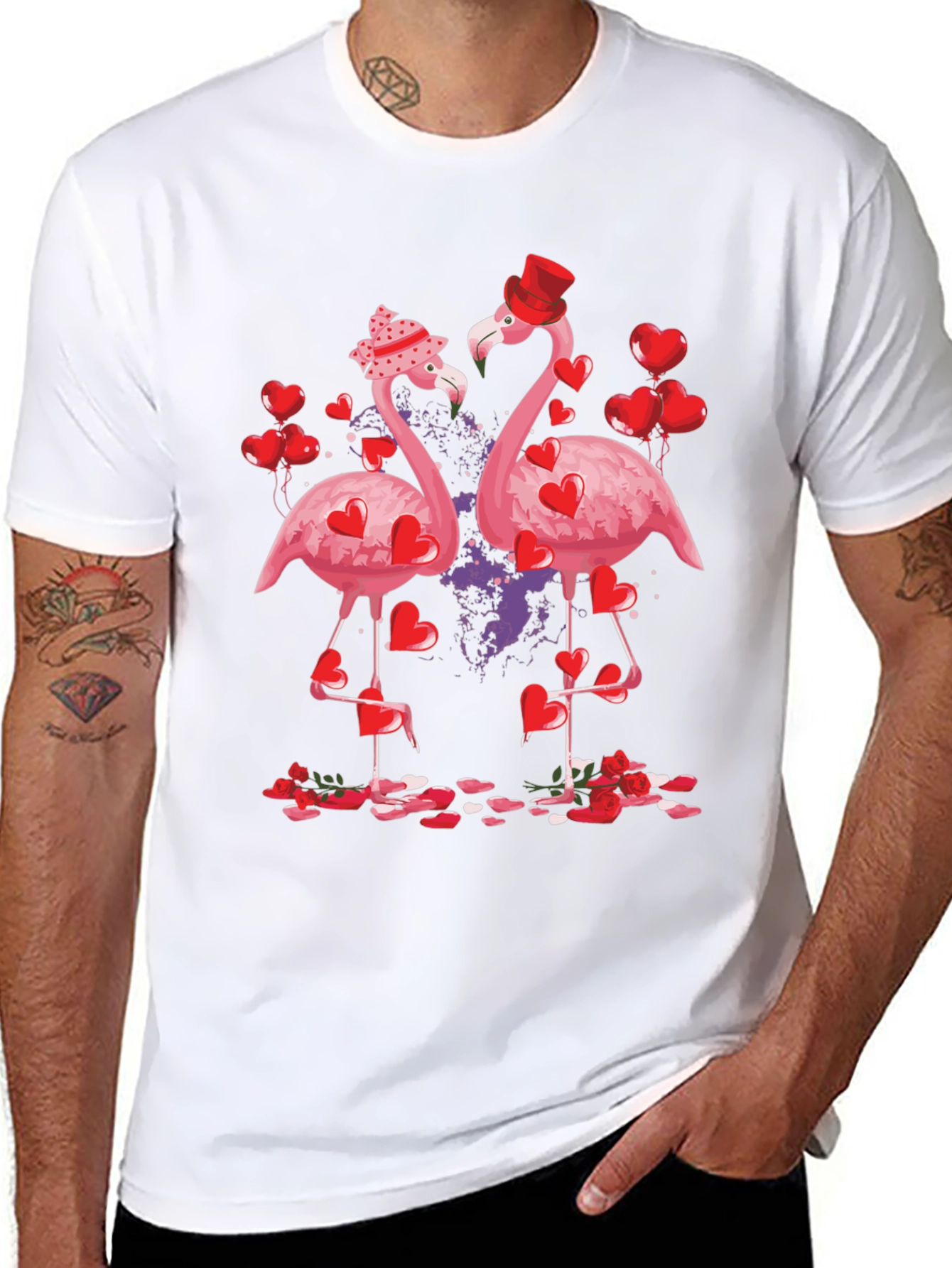 Flamingo Valentines Day T-Shirt