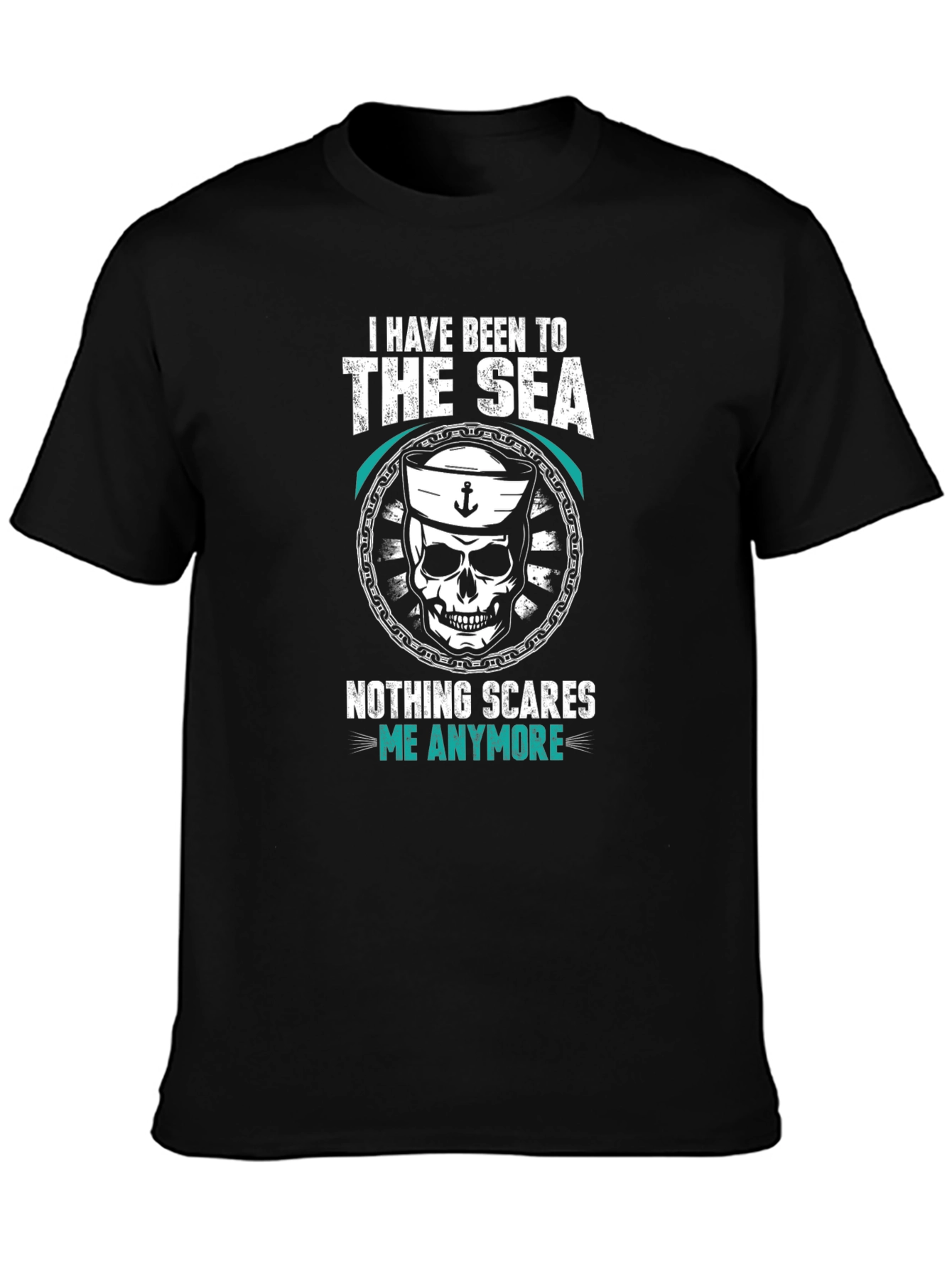 Sea Skull Graphic Tee - Nothing Scares Me!