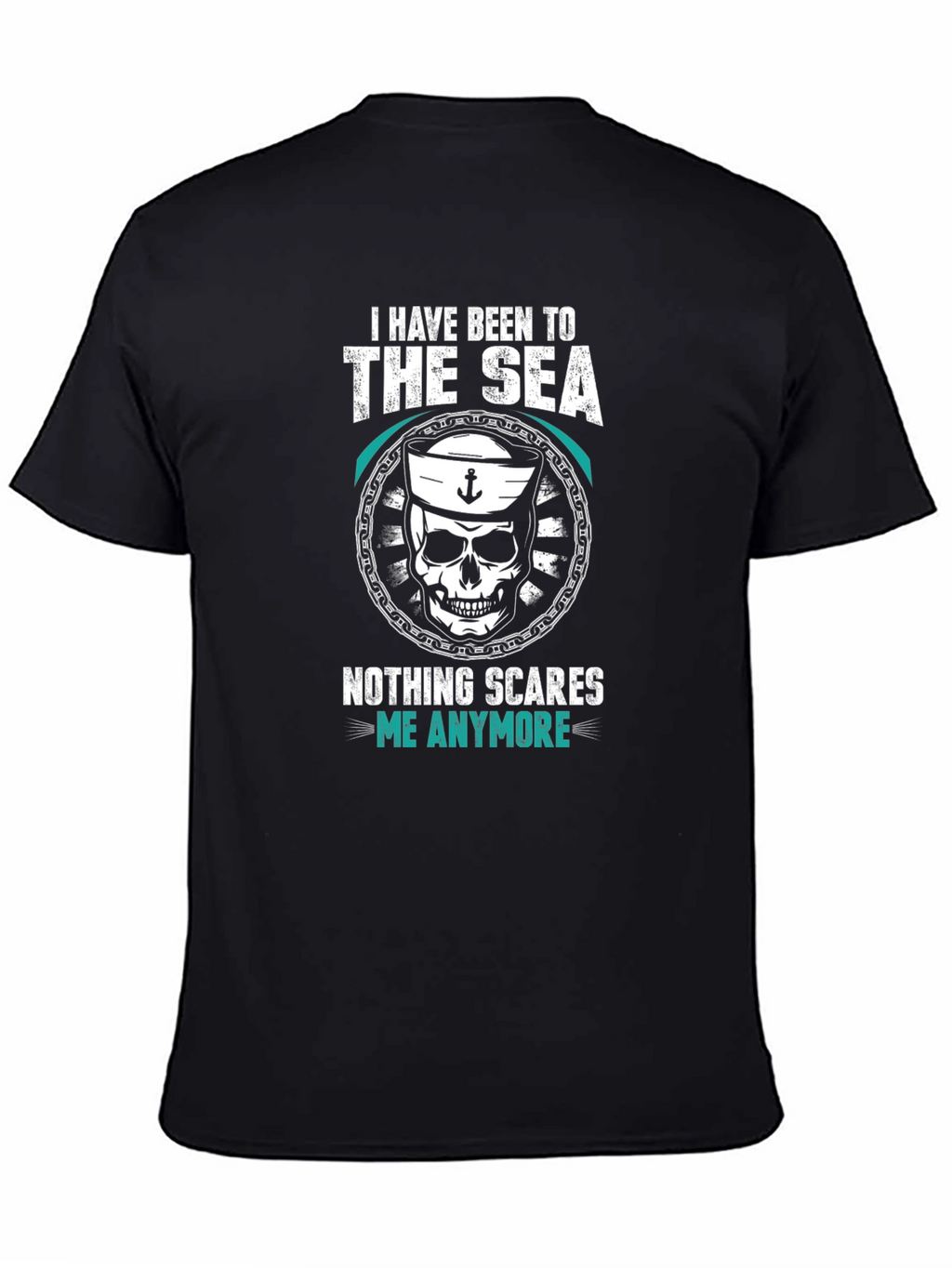 Sea Skull Graphic Tee - Nothing Scares Me!