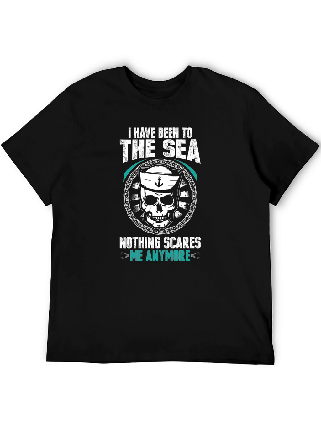 Sea Skull Graphic Tee - Nothing Scares Me!