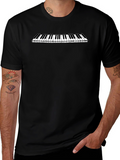 Piano Keys Graphic Tee - Musicians Style