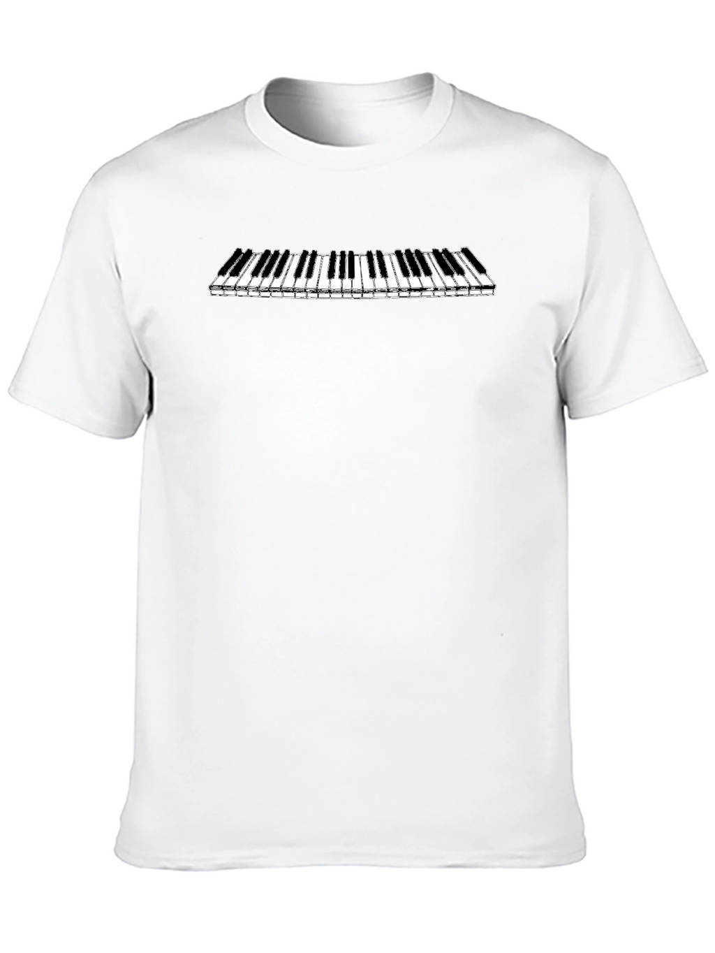 Piano Keys Graphic Tee - Musicians Style