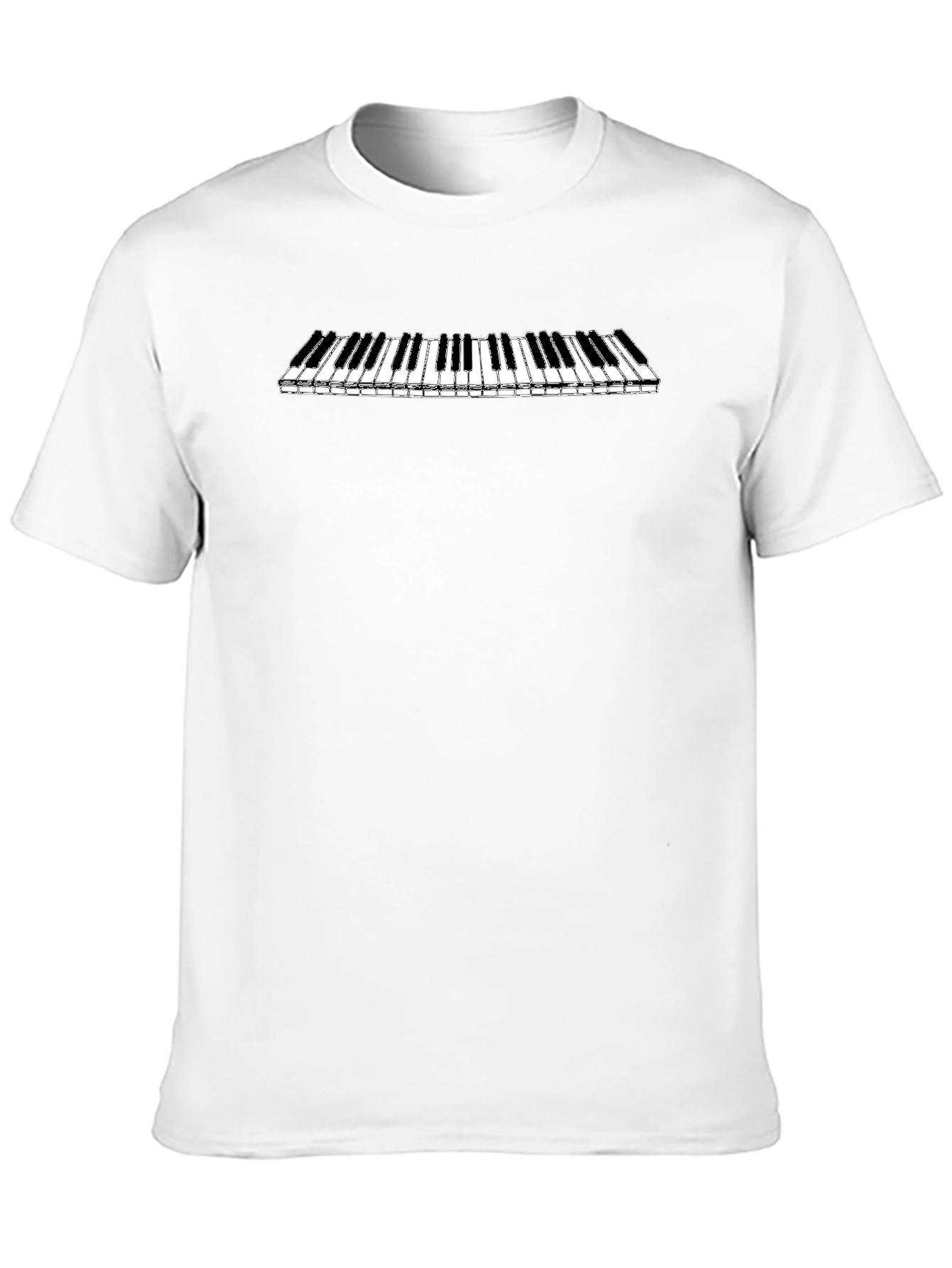 Piano Keys Graphic Tee - Musicians Style