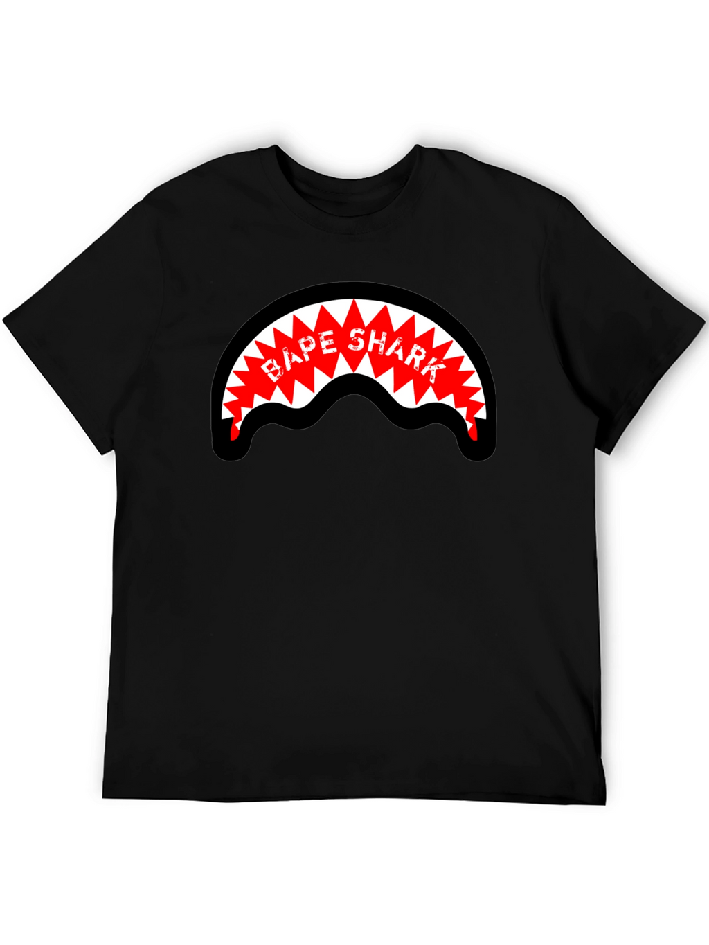 BAPE Shark Graphic Black Tee