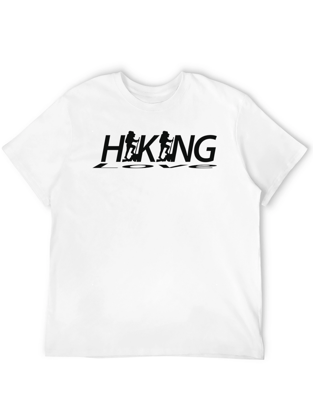 Hiking Love Black Crew Neck T-Shirt Adventure Top