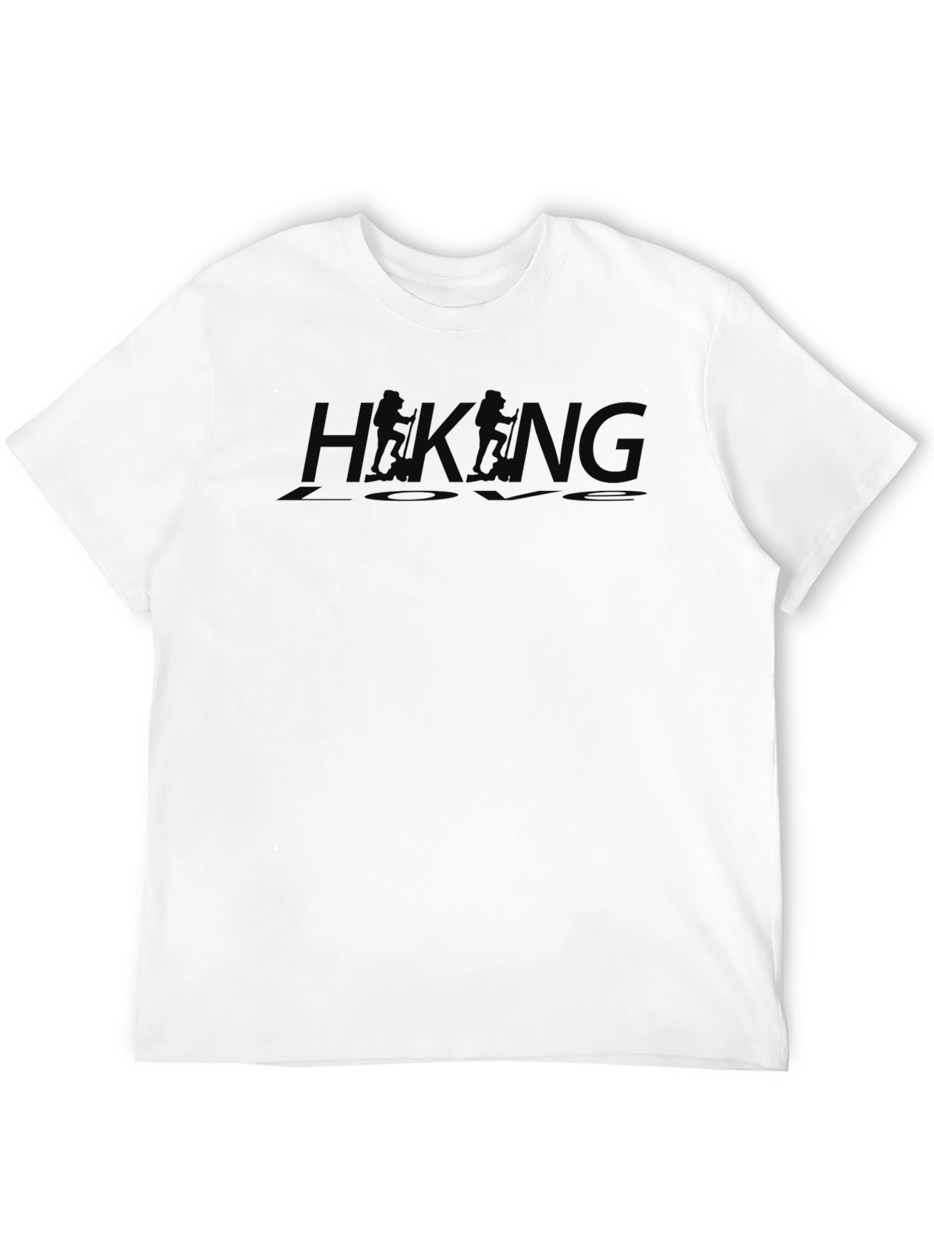 Hiking Love Black Crew Neck T-Shirt Adventure Top