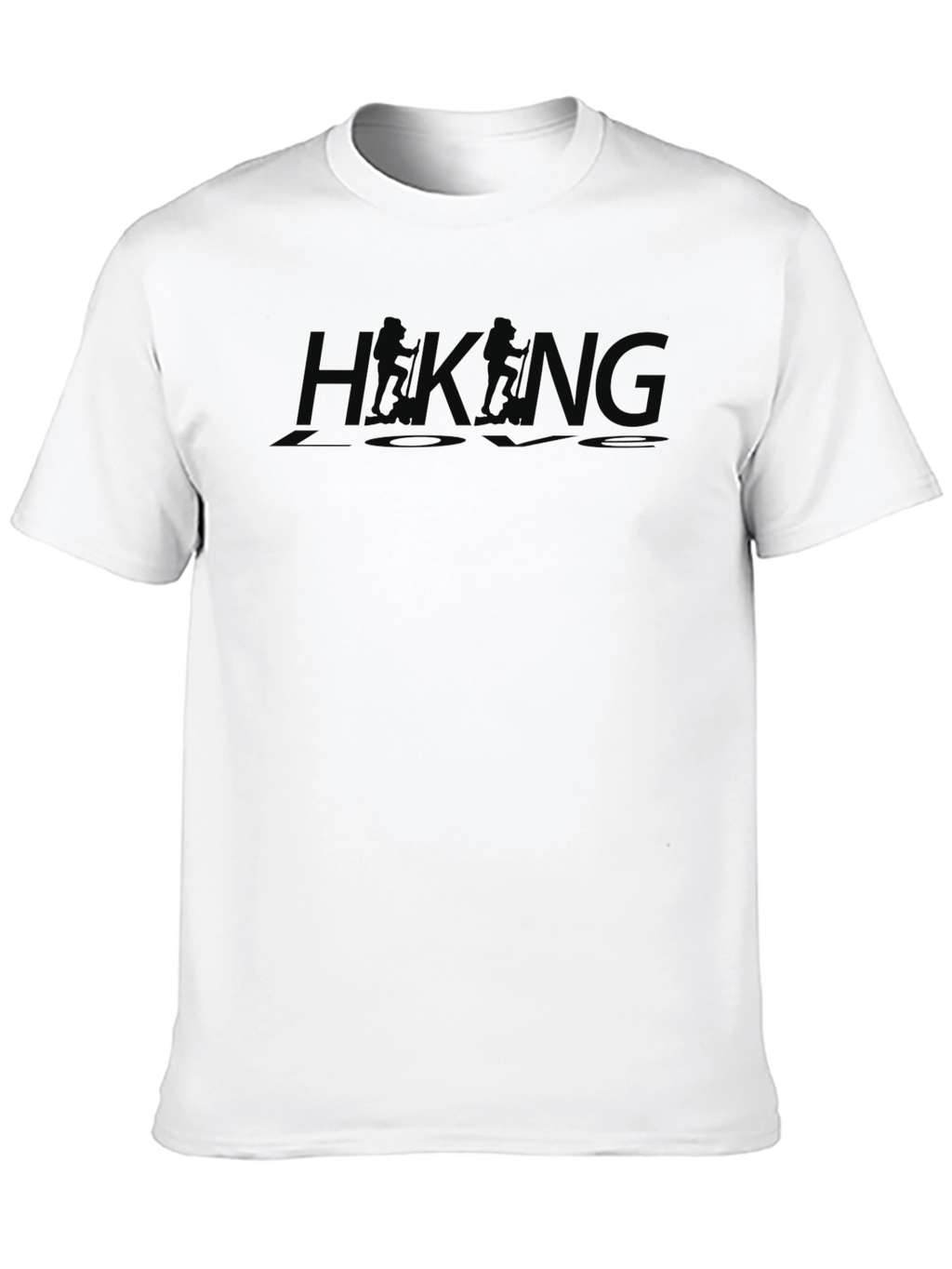 Hiking Love Black Crew Neck T-Shirt Adventure Top