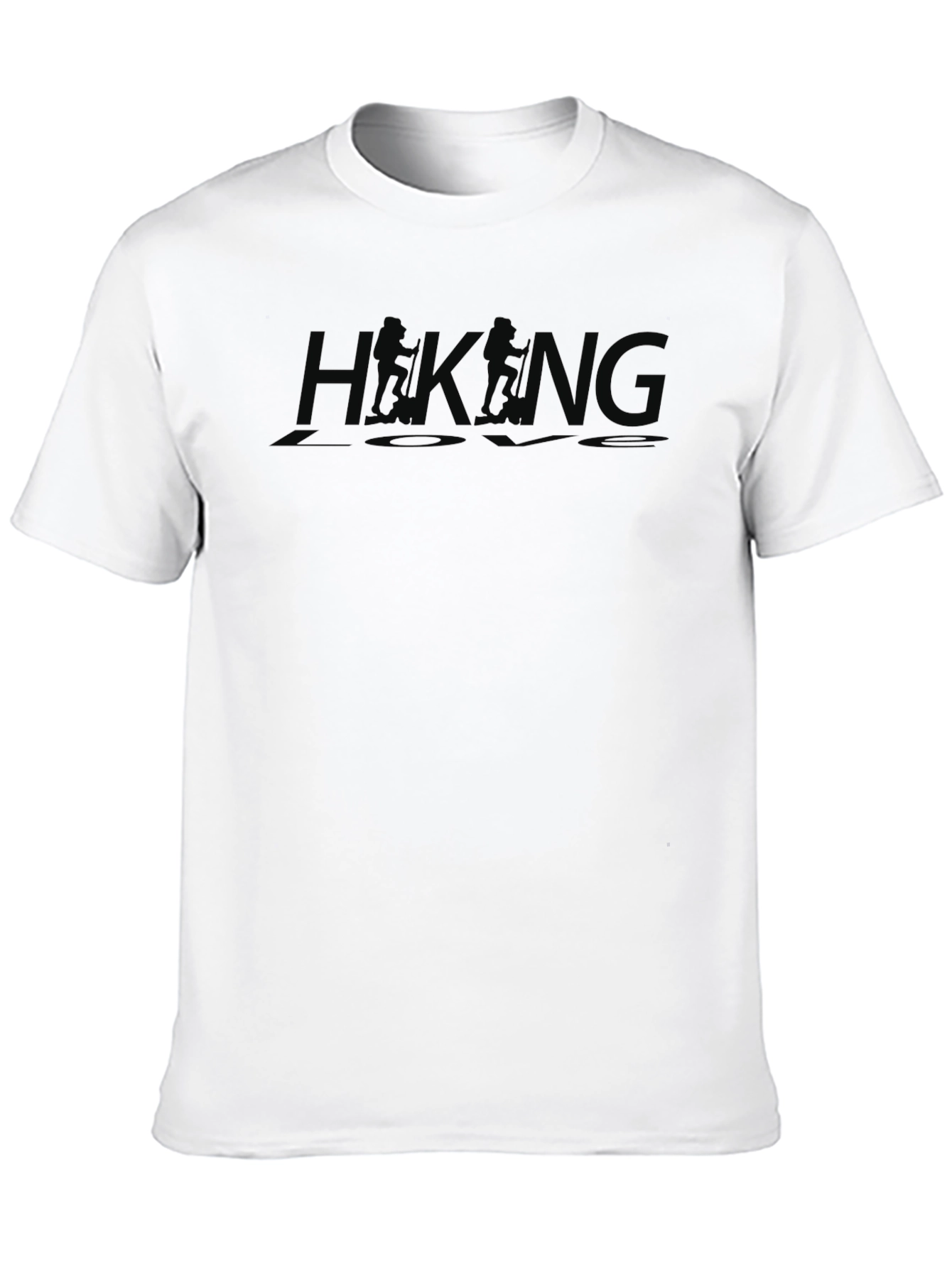 Hiking Love Black Crew Neck T-Shirt Adventure Top