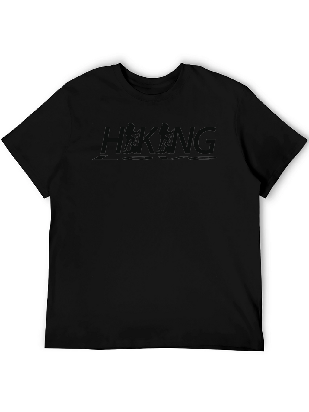 Hiking Love Black Crew Neck T-Shirt Adventure Top