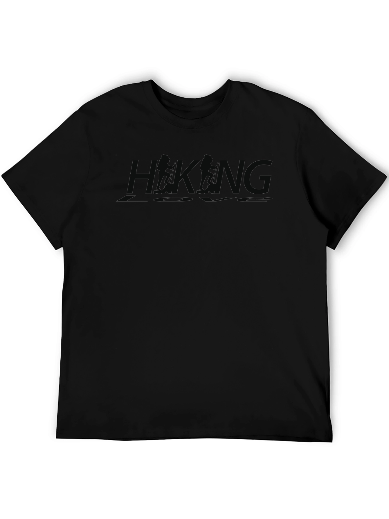 Hiking Love Black Crew Neck T-Shirt Adventure Top