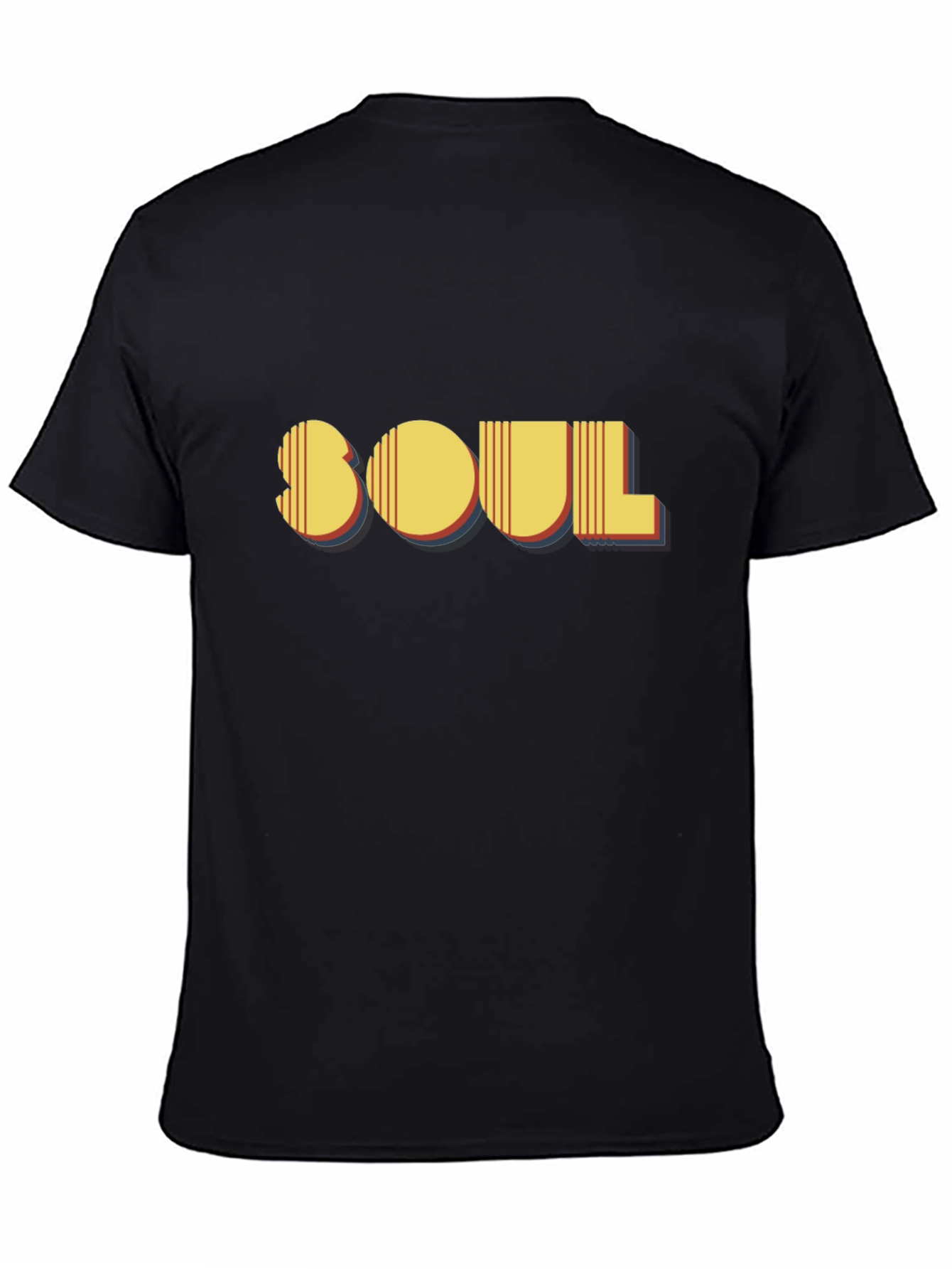 Retro Soul Graphic Black T-Shirt