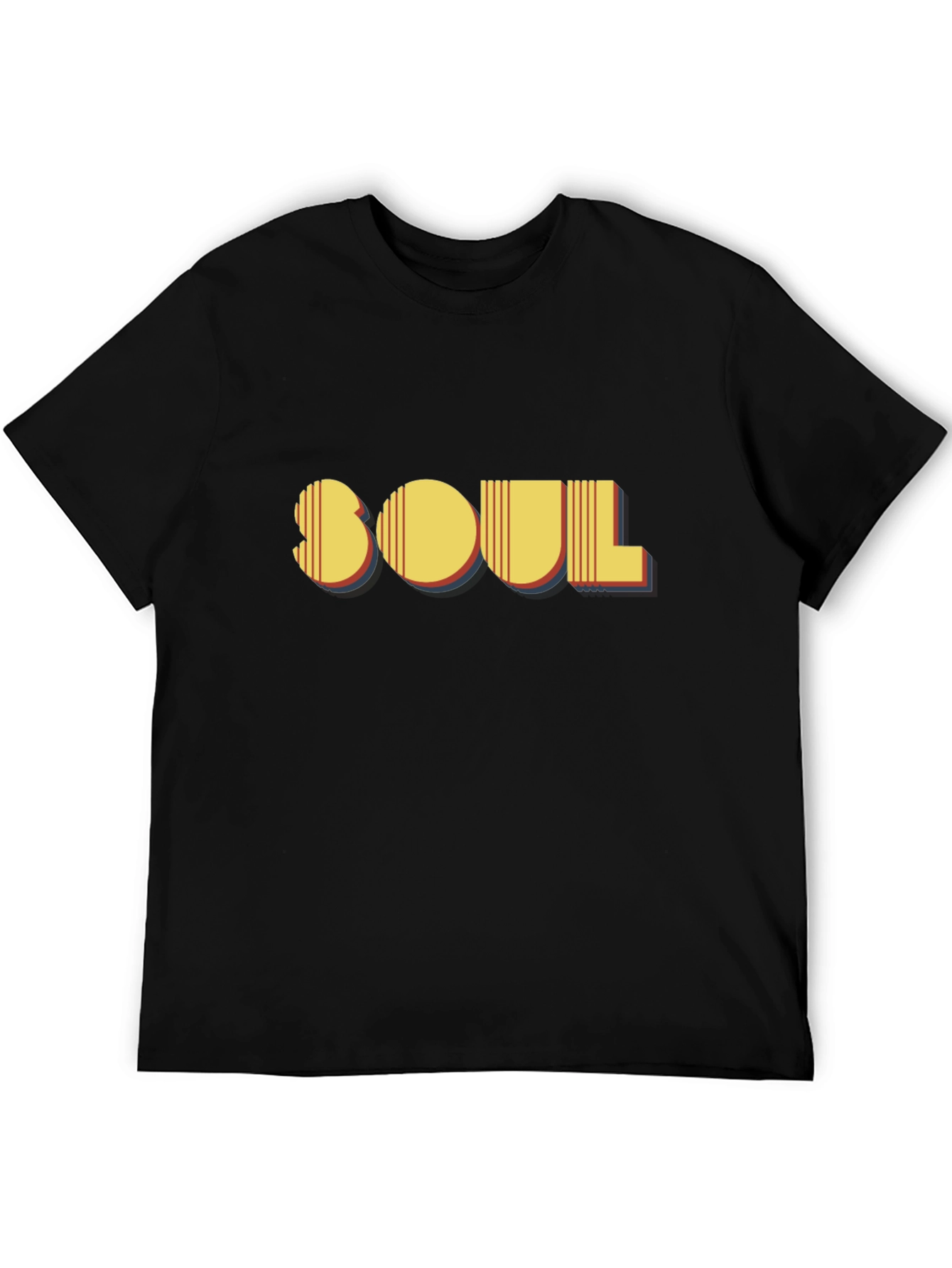Retro Soul Graphic Black T-Shirt