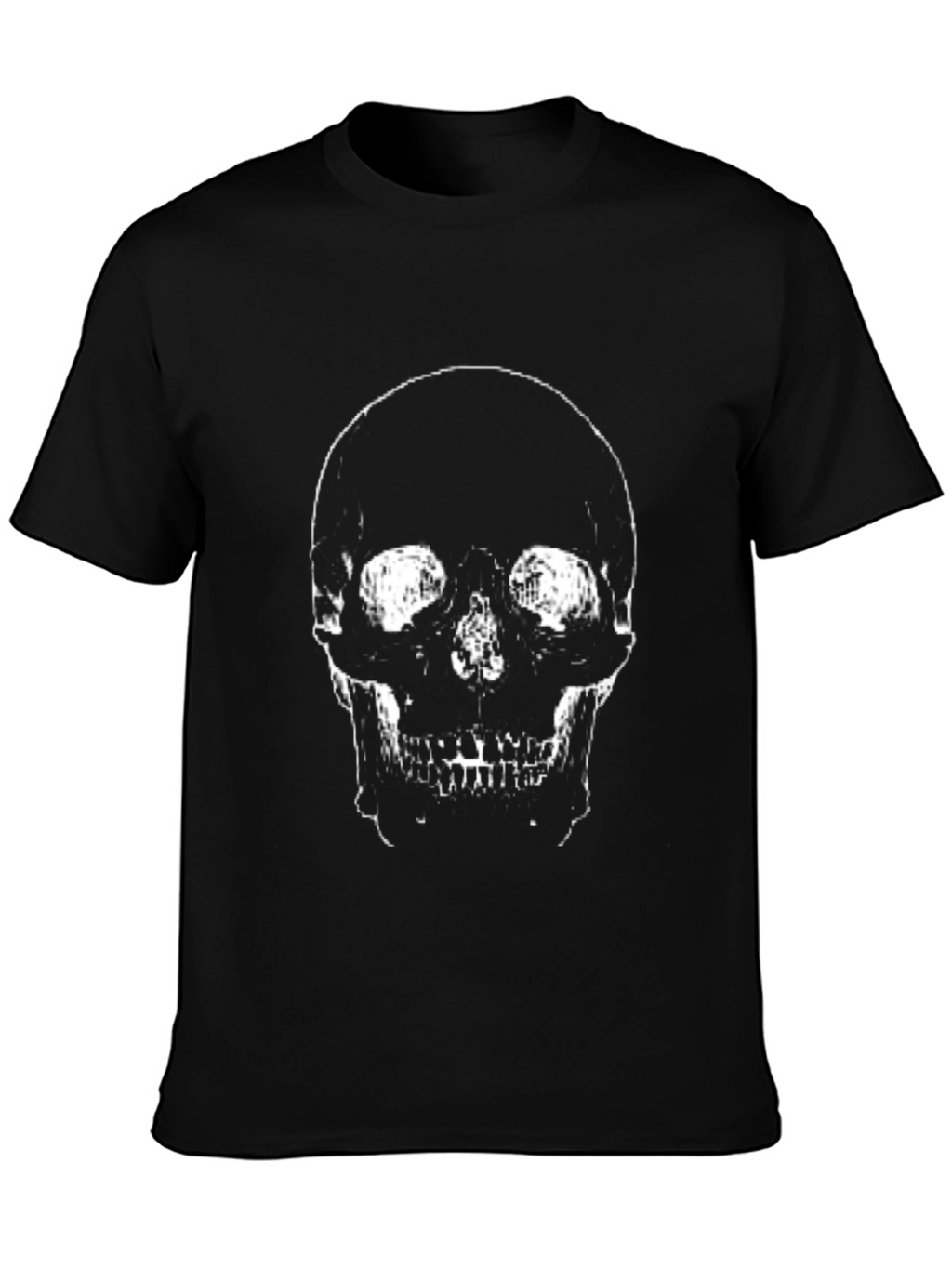 Skull Graphic T-Shirt - Black Cotton Tee