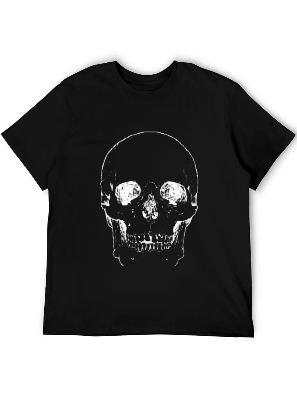 Skull Graphic T-Shirt - Black Cotton Tee