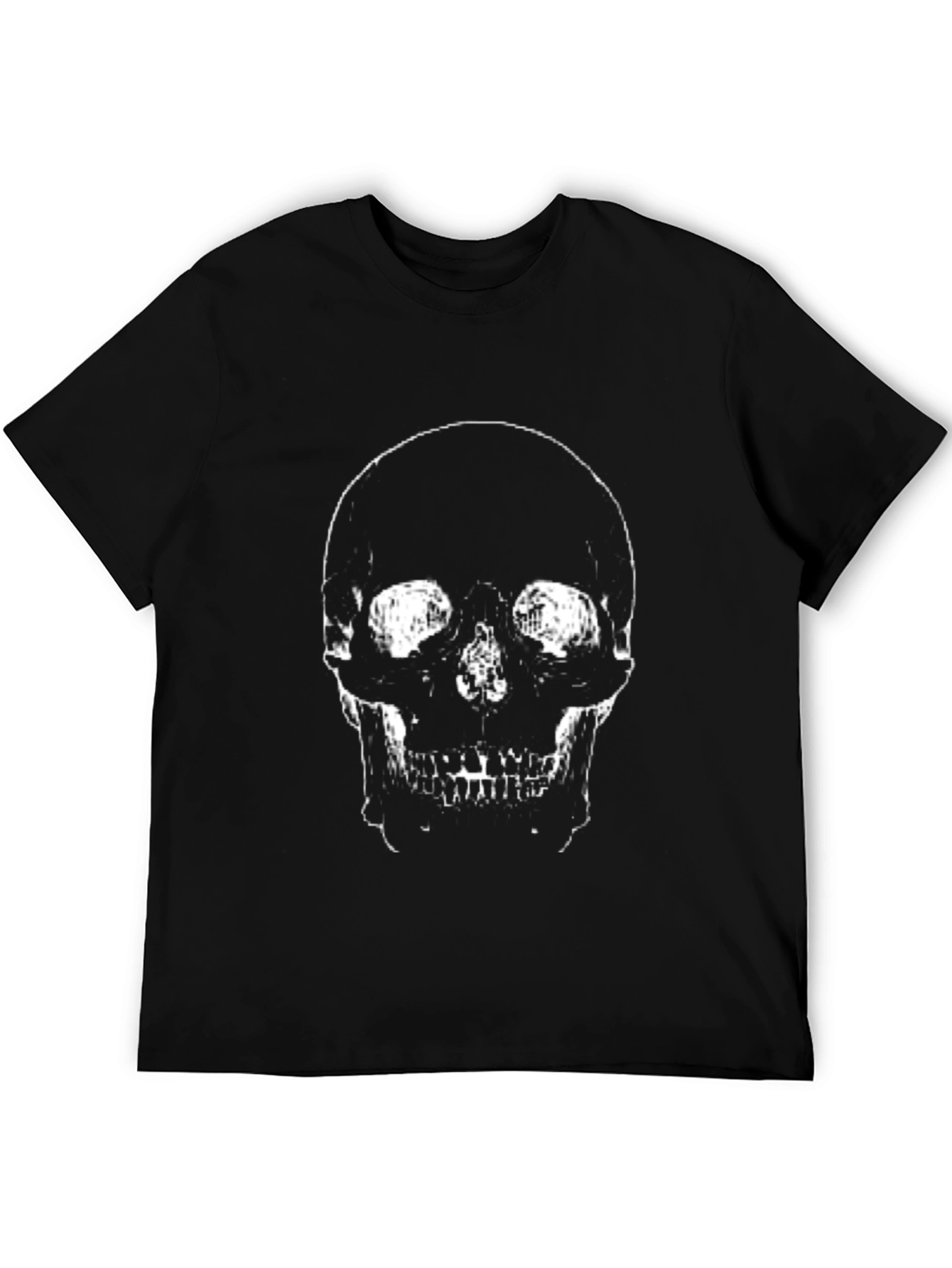 Skull Graphic T-Shirt - Black Cotton Tee