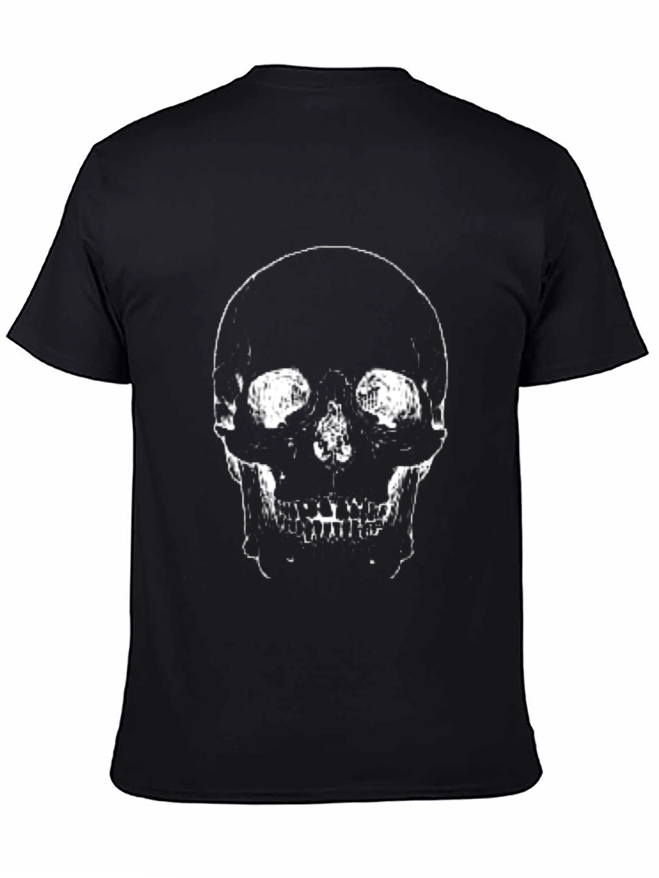 Skull Graphic T-Shirt - Black Cotton Tee