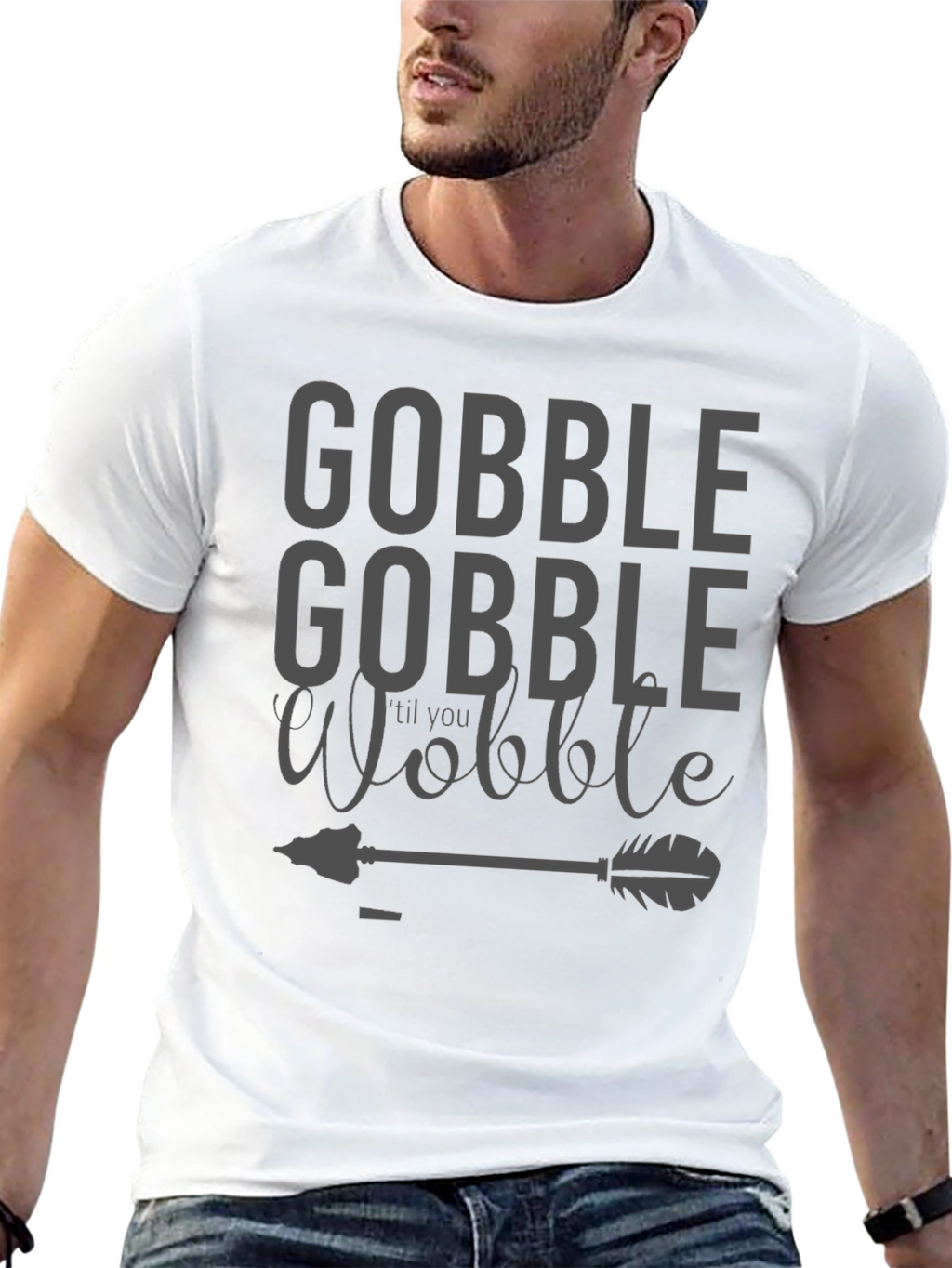 Gobble til You Wobble Black T-Shirt