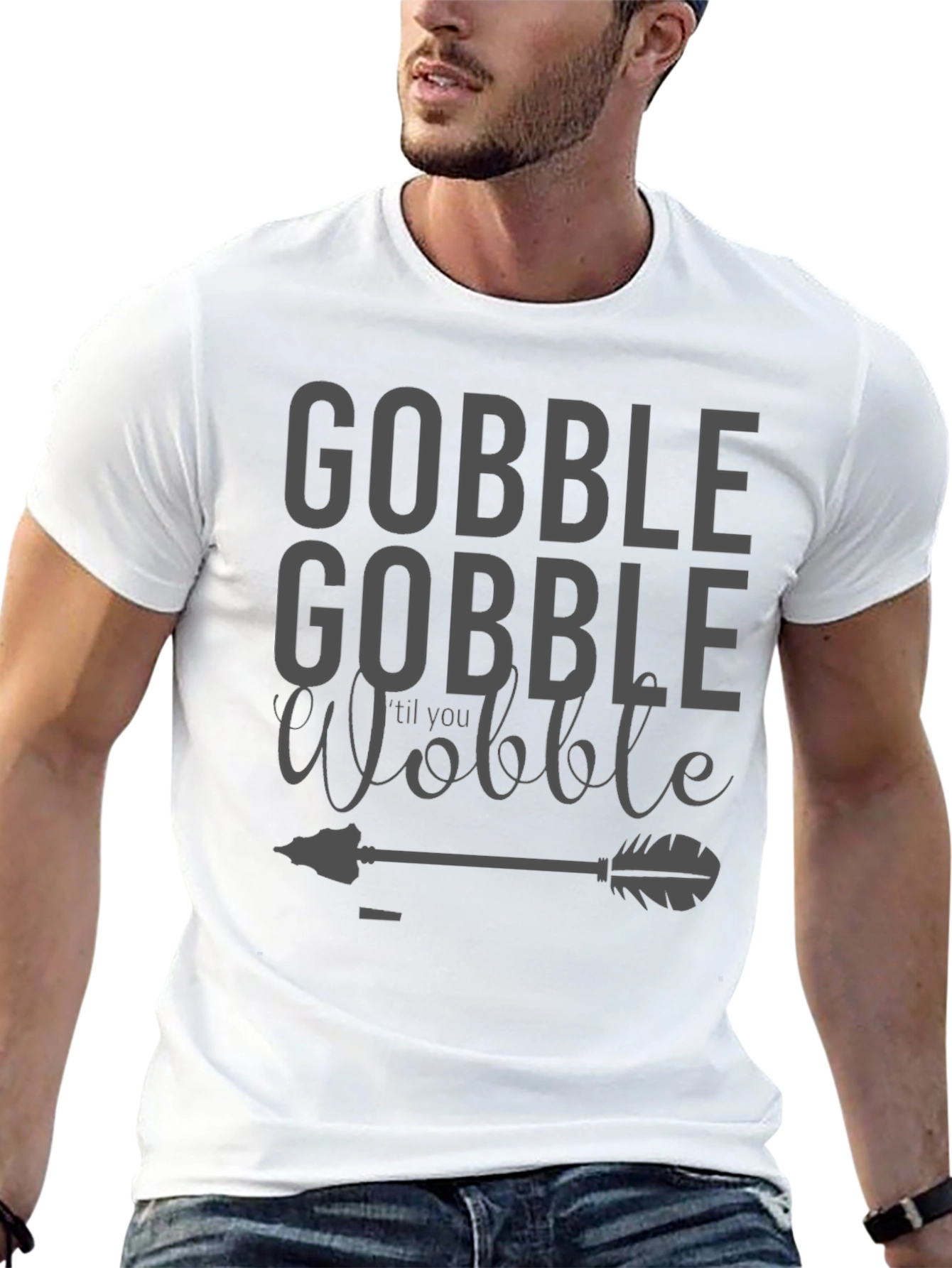 Gobble til You Wobble Black T-Shirt
