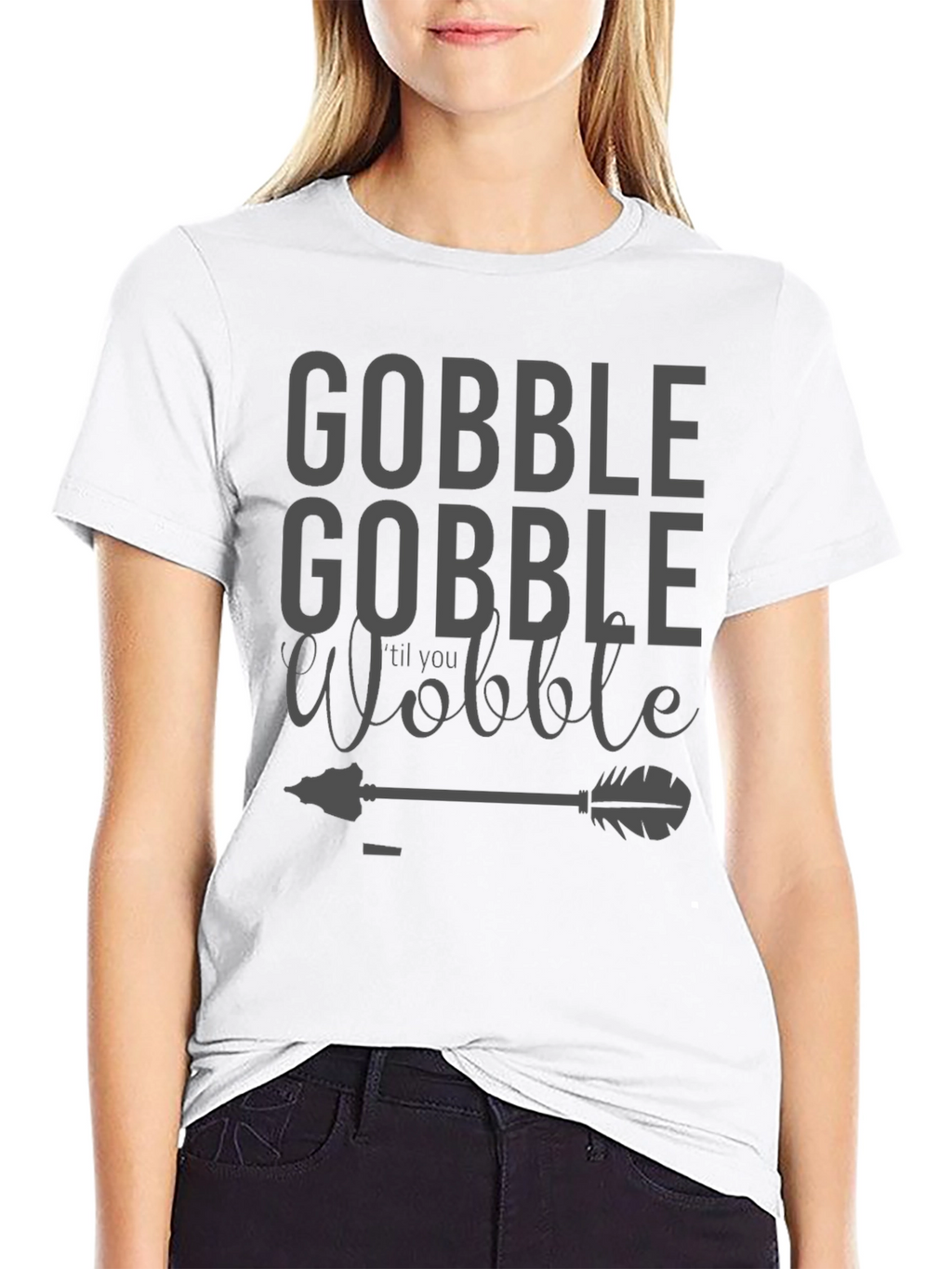 Gobble til You Wobble Black T-Shirt