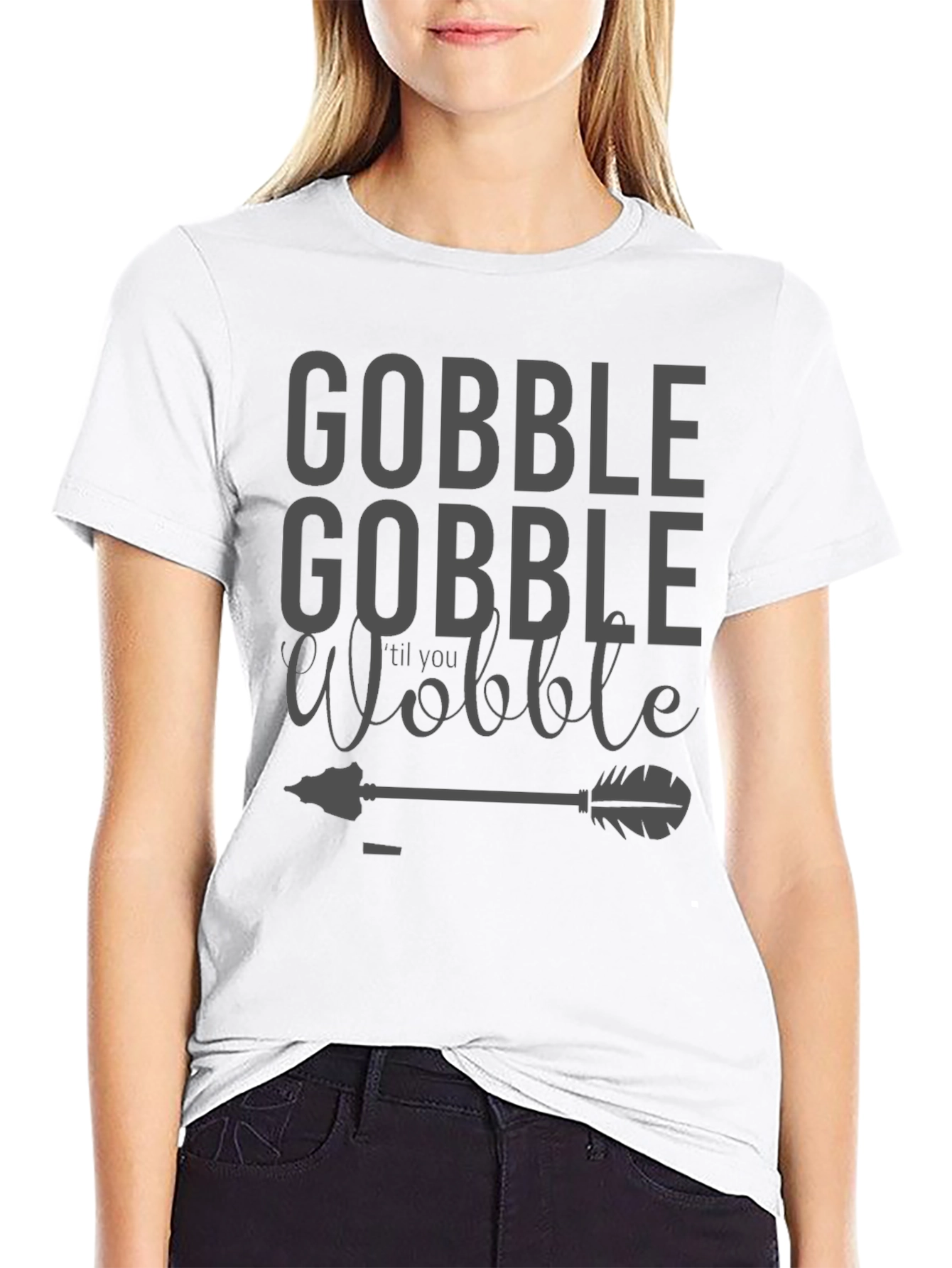 Gobble til You Wobble Black T-Shirt