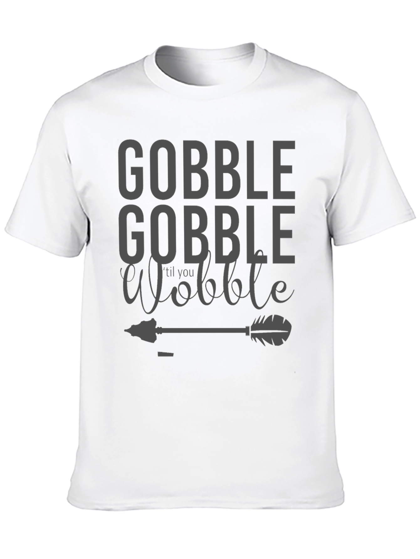 Gobble til You Wobble Black T-Shirt